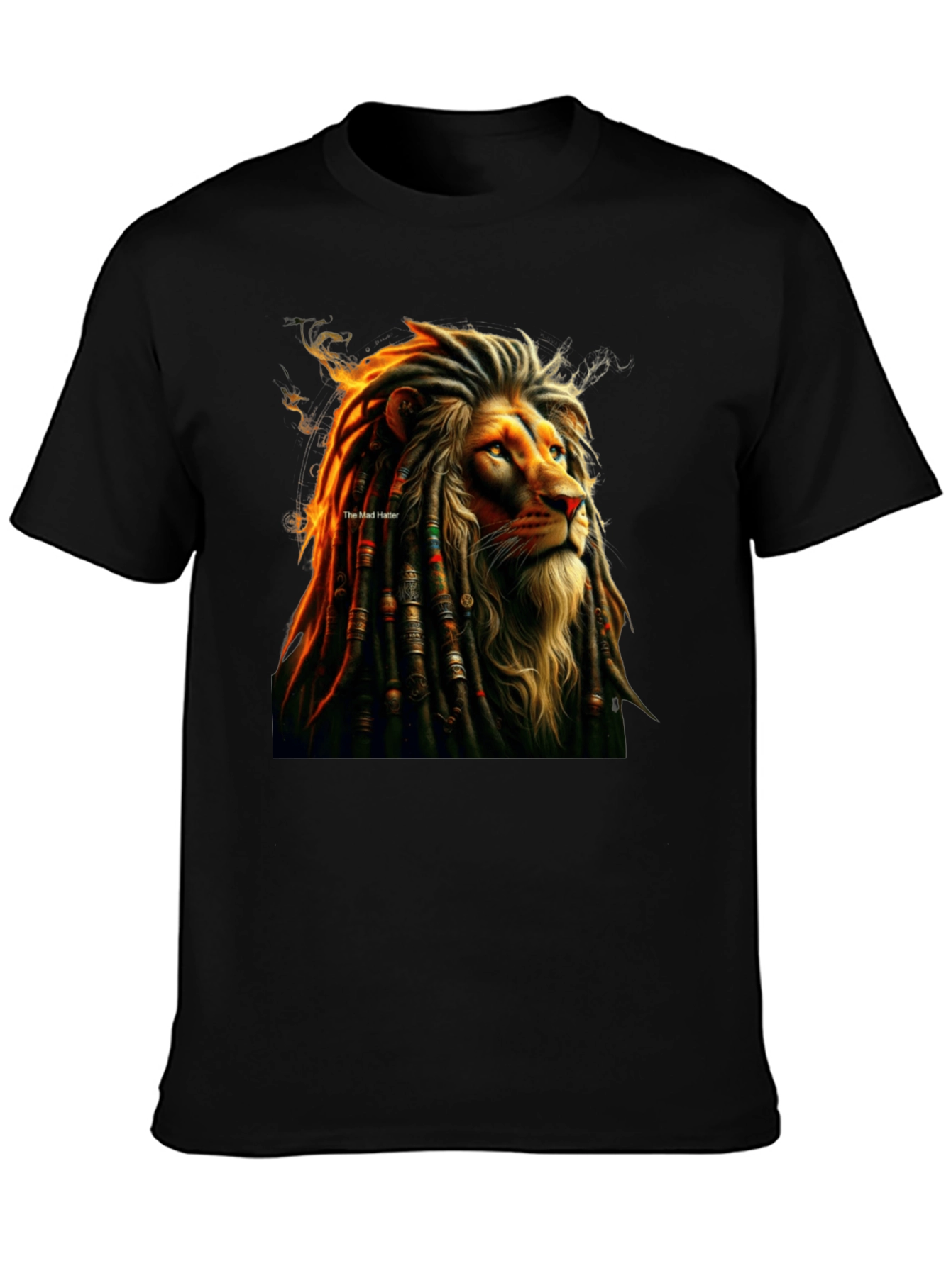 Lion Dreadlocks Graphic Tee - Reggae Inspired T-Shirt