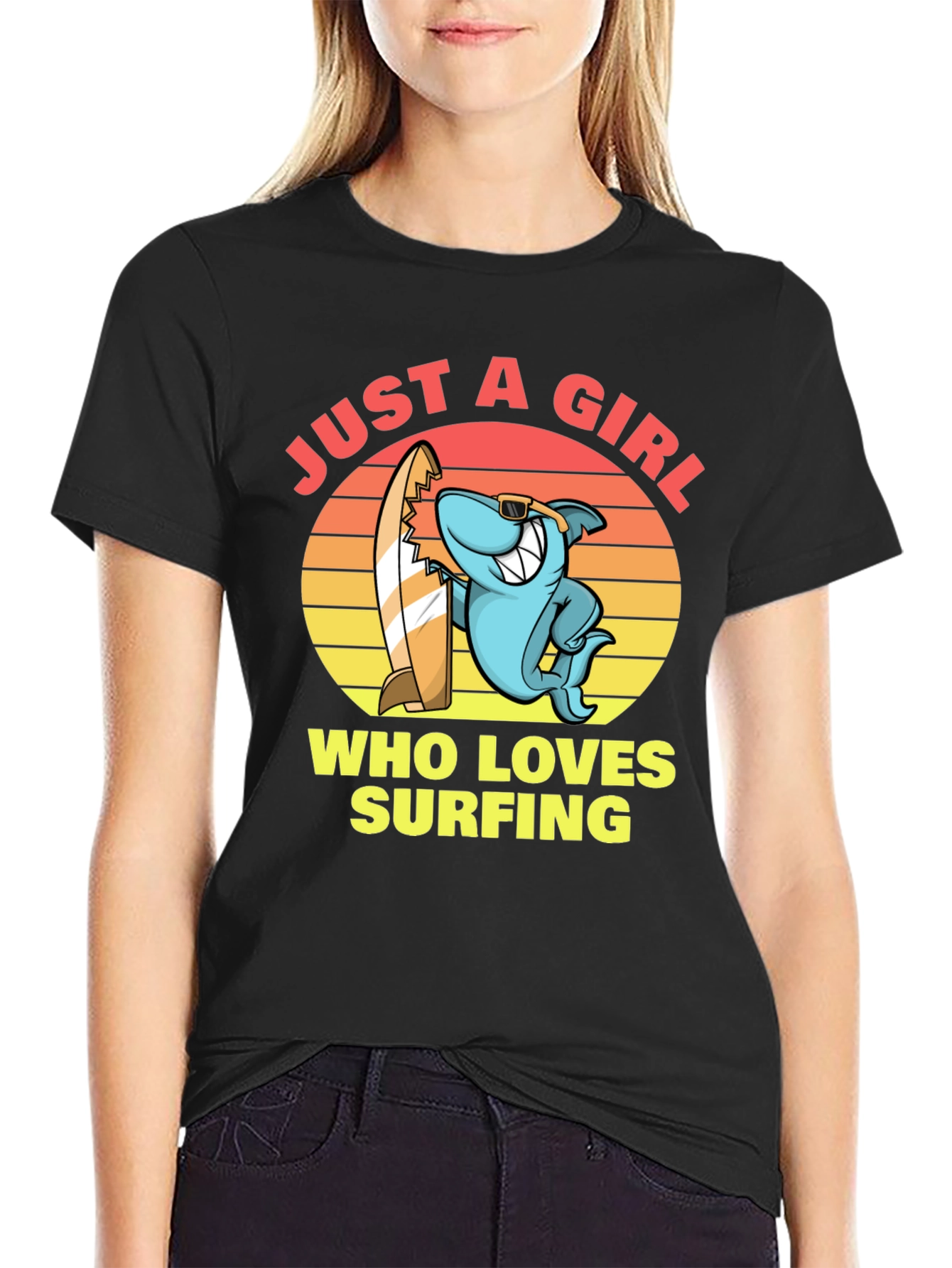 Just a Girl Who Loves Surfing T-Shirt