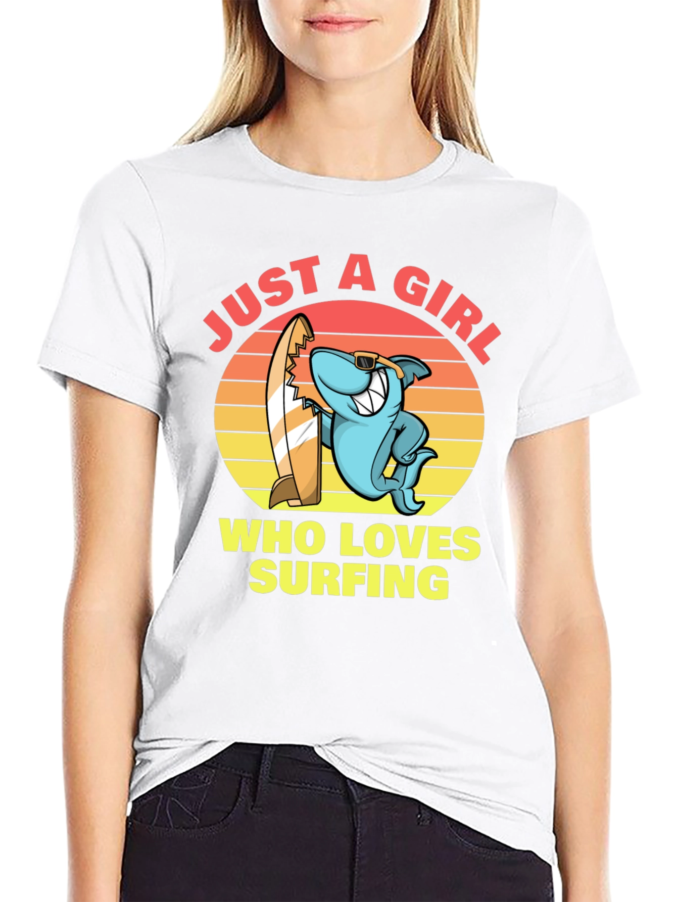 Just a Girl Who Loves Surfing T-Shirt
