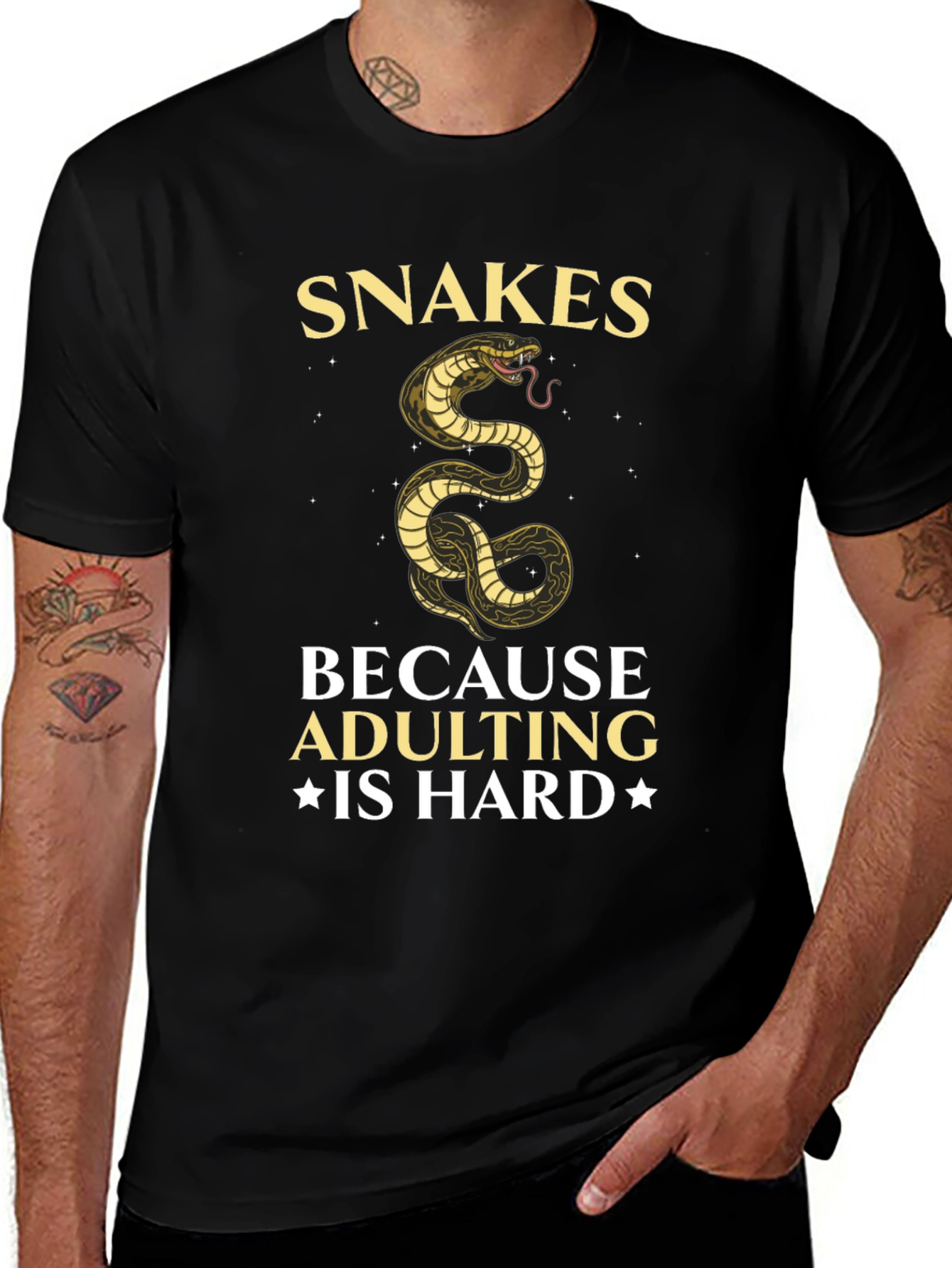 Snakes Because Adulting is Hard T-Shirt