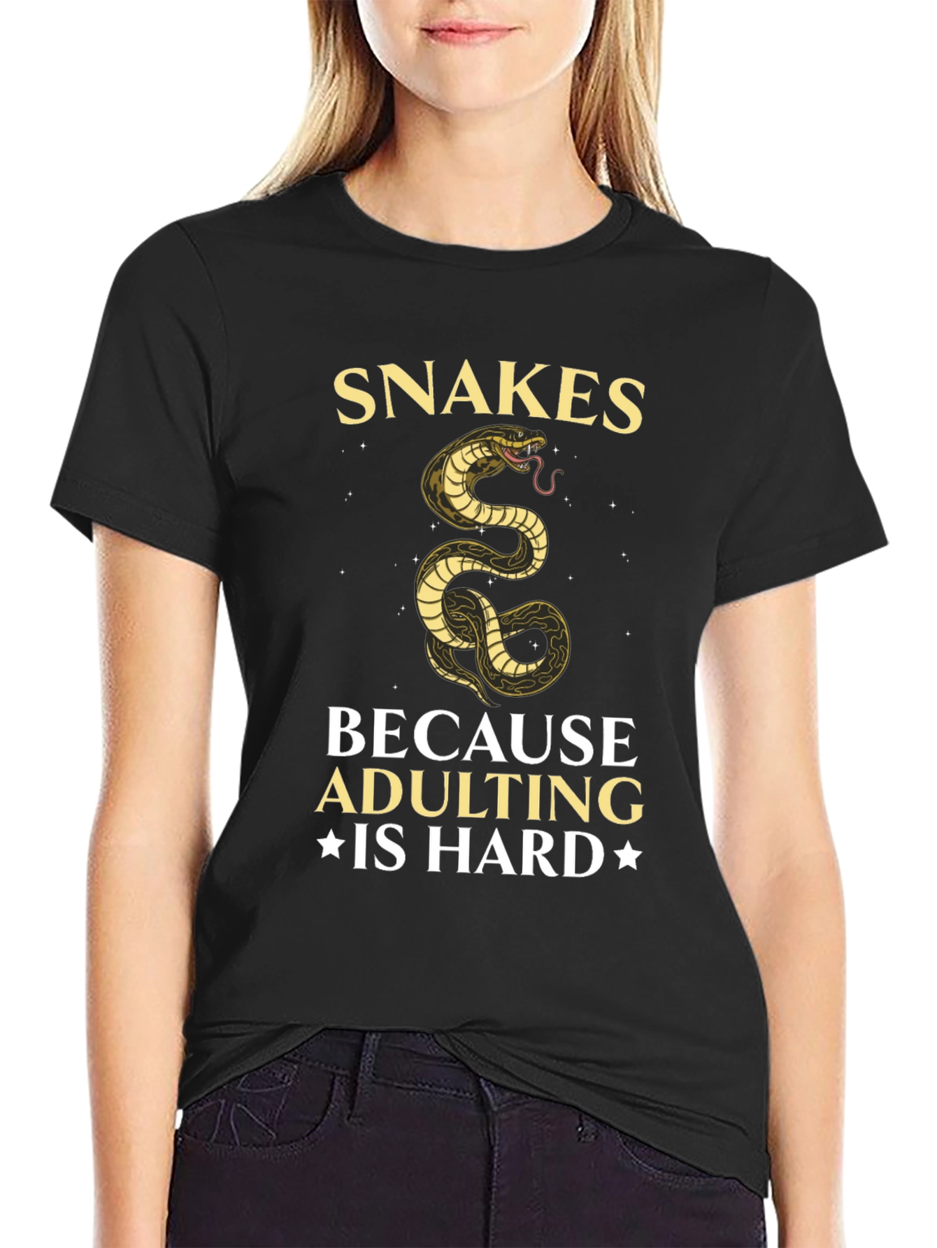 Snakes Because Adulting is Hard T-Shirt