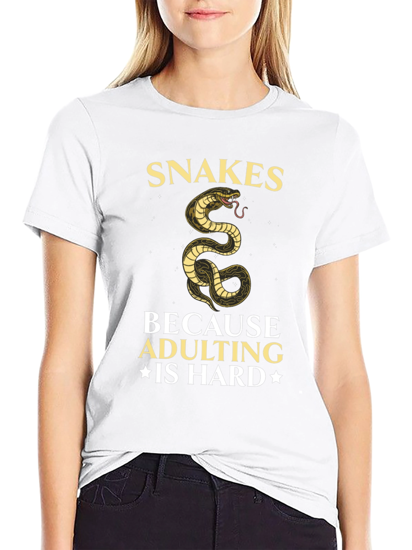 Snakes Because Adulting is Hard T-Shirt
