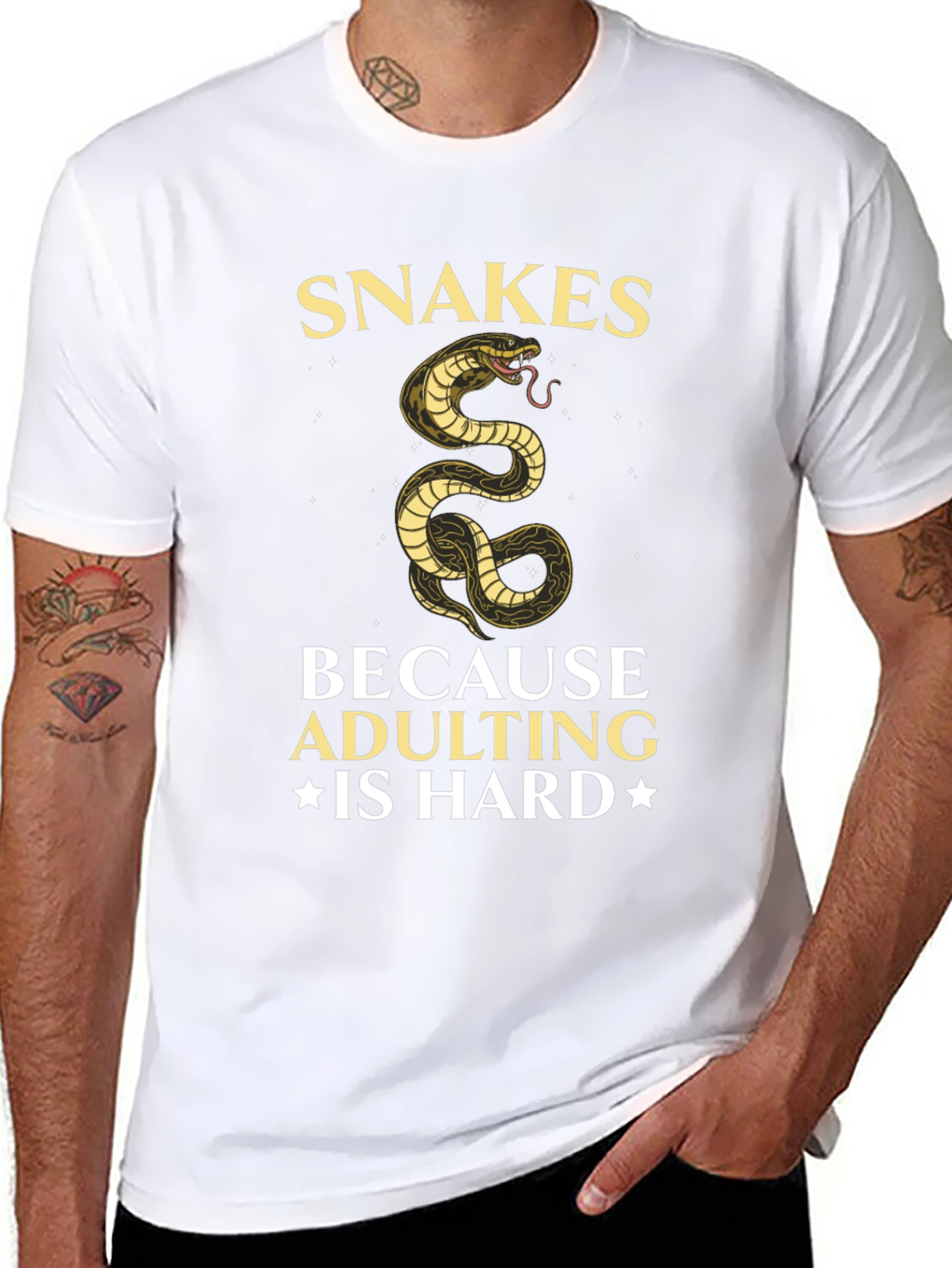 Snakes Because Adulting is Hard T-Shirt