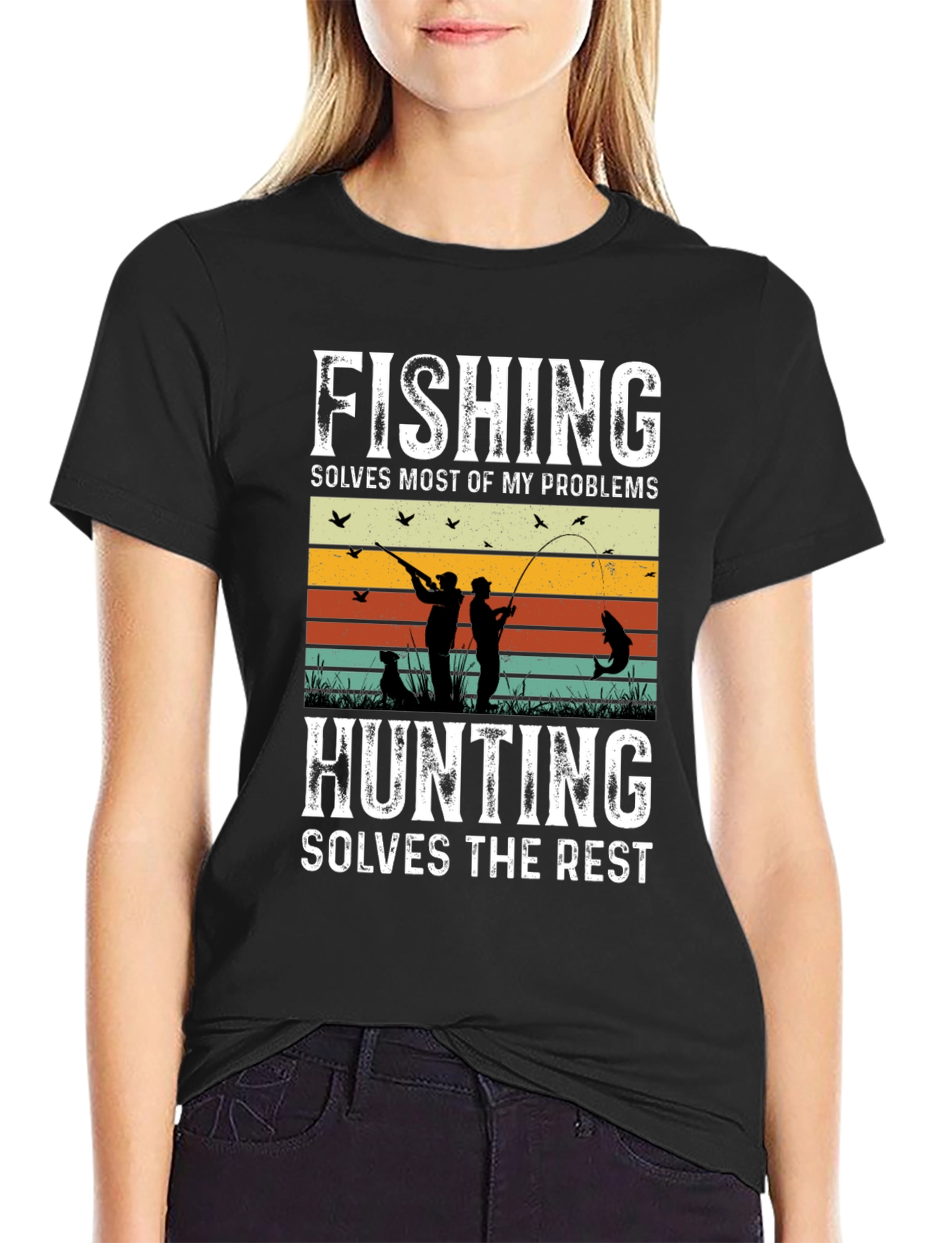 Fishing & Hunting Graphic T-Shirt for Outdoorsmen