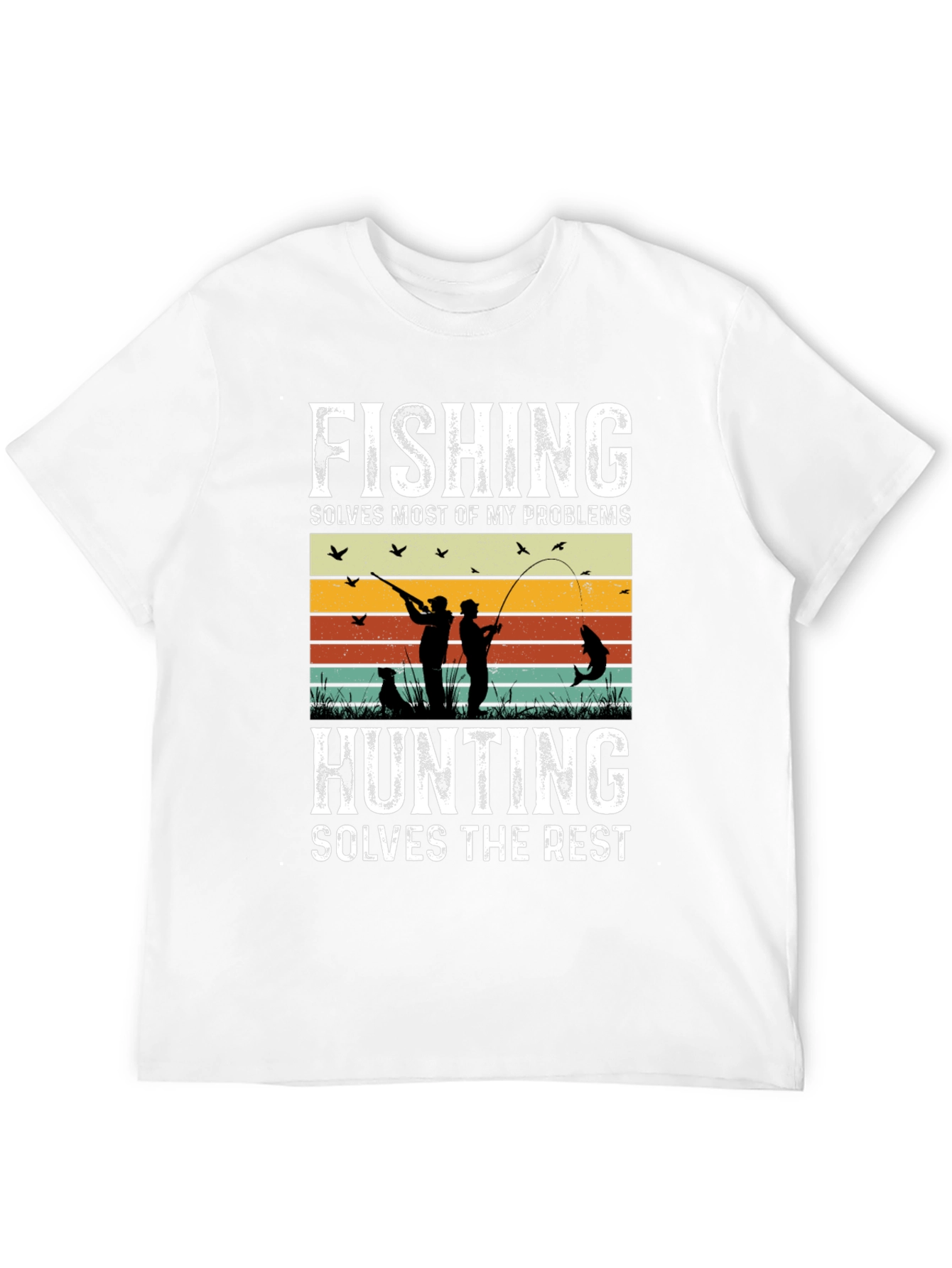 Fishing & Hunting Graphic T-Shirt for Outdoorsmen