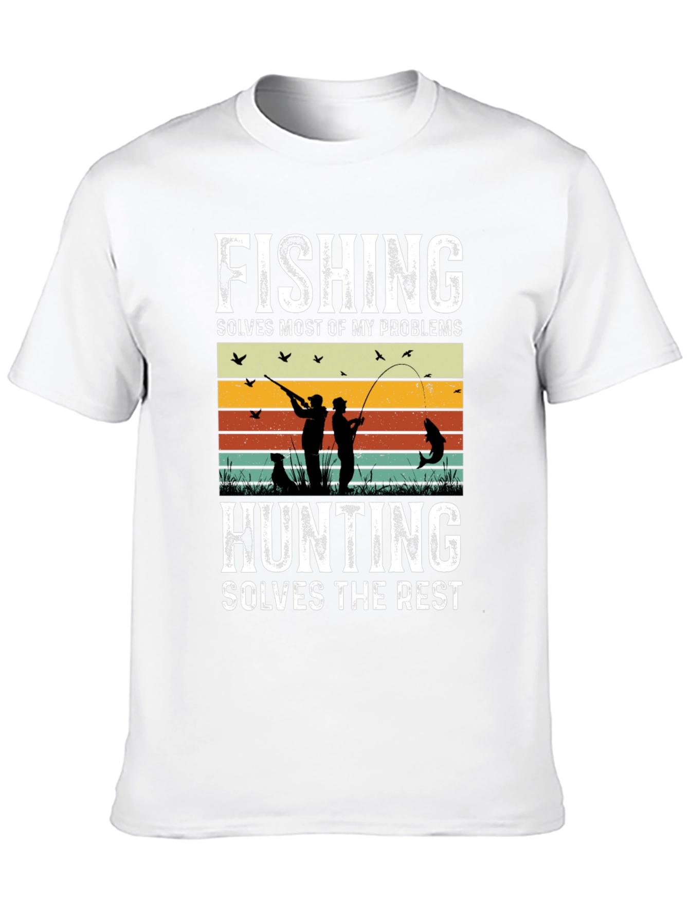 Fishing & Hunting Graphic T-Shirt for Outdoorsmen