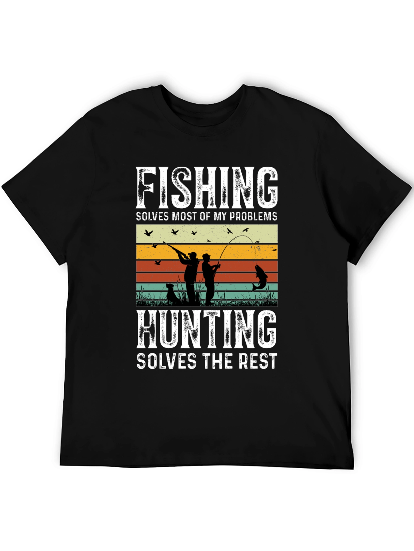 Fishing & Hunting Graphic T-Shirt for Outdoorsmen