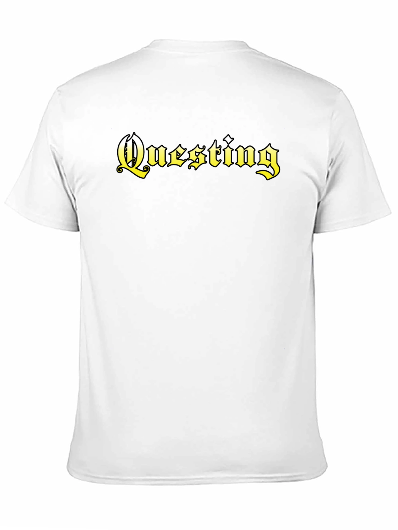 Questing Black T-Shirt - Bold Gothic Style