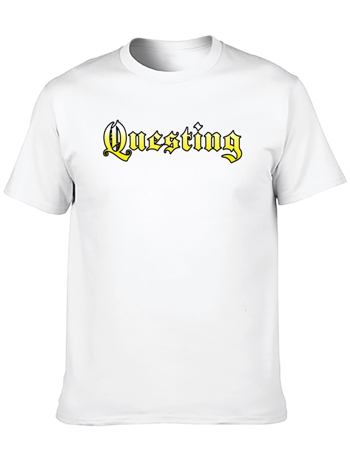 Questing Black T-Shirt - Bold Gothic Style