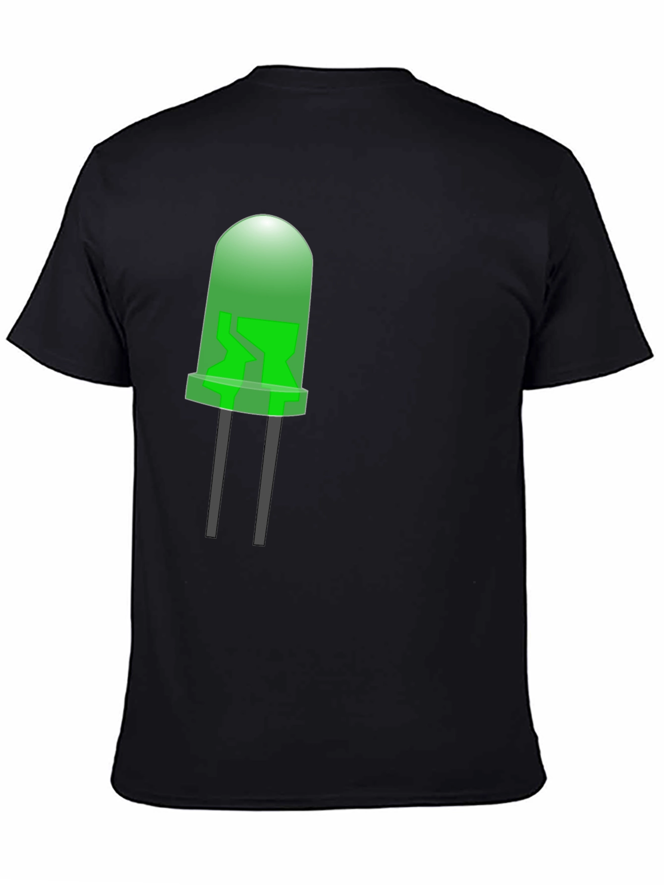 LED Graphic T-Shirt - Black