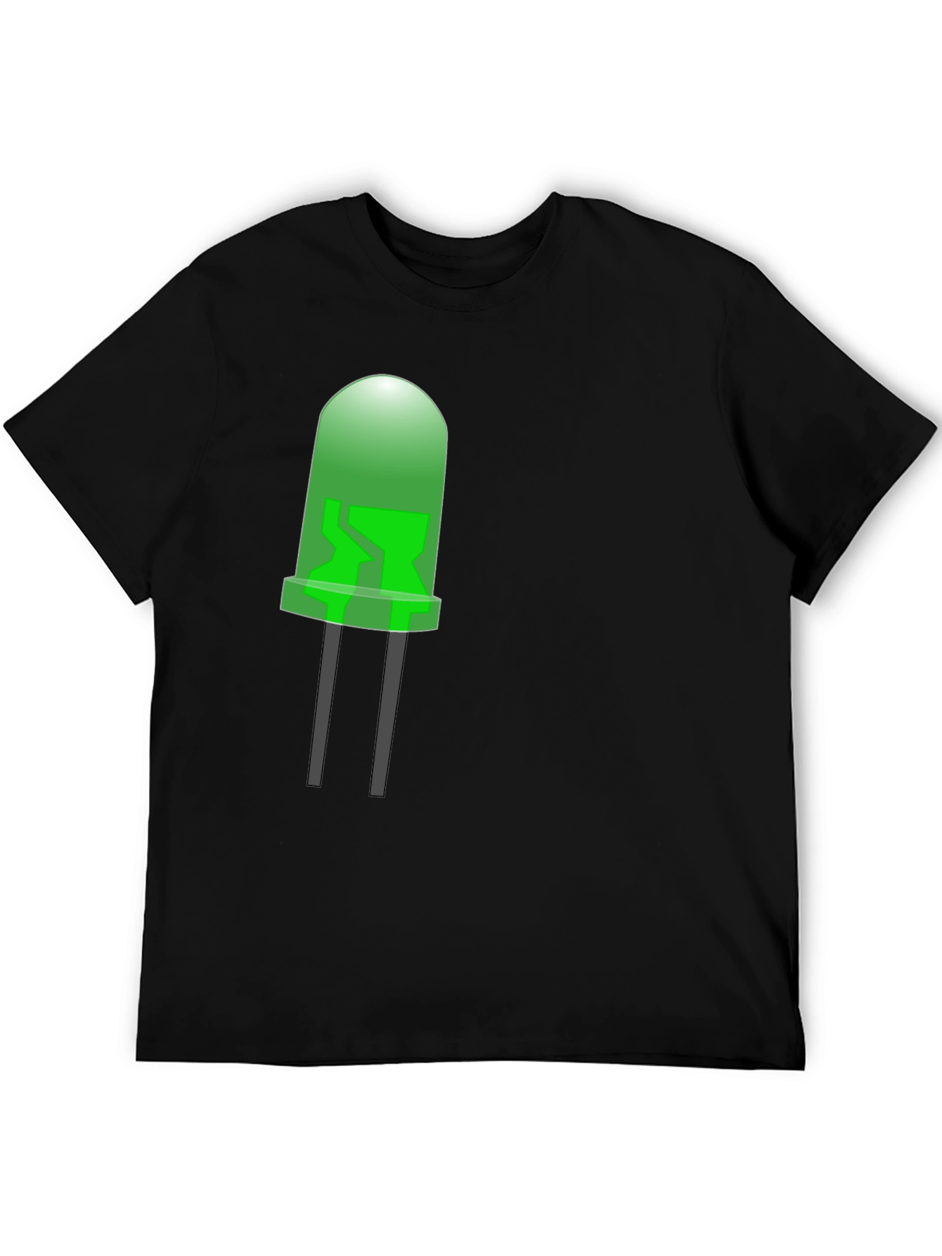 LED Graphic T-Shirt - Black