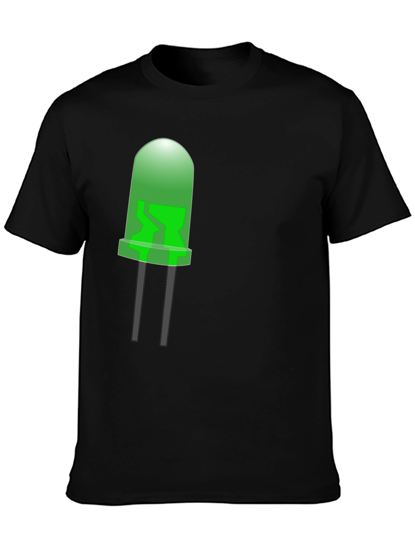 LED Graphic T-Shirt - Black
