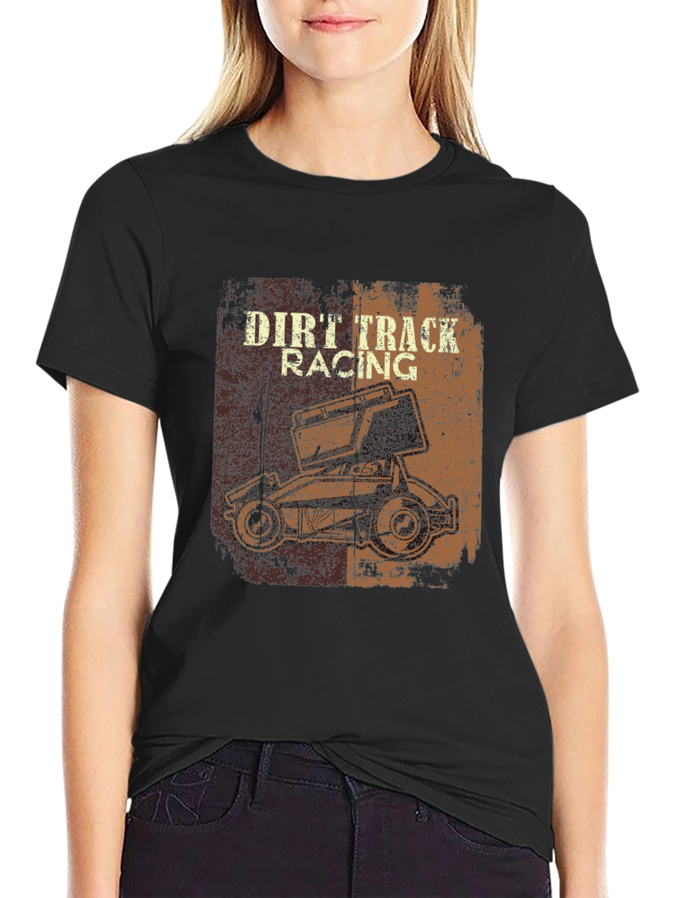 Dirt Track Racing Graphic T-Shirt