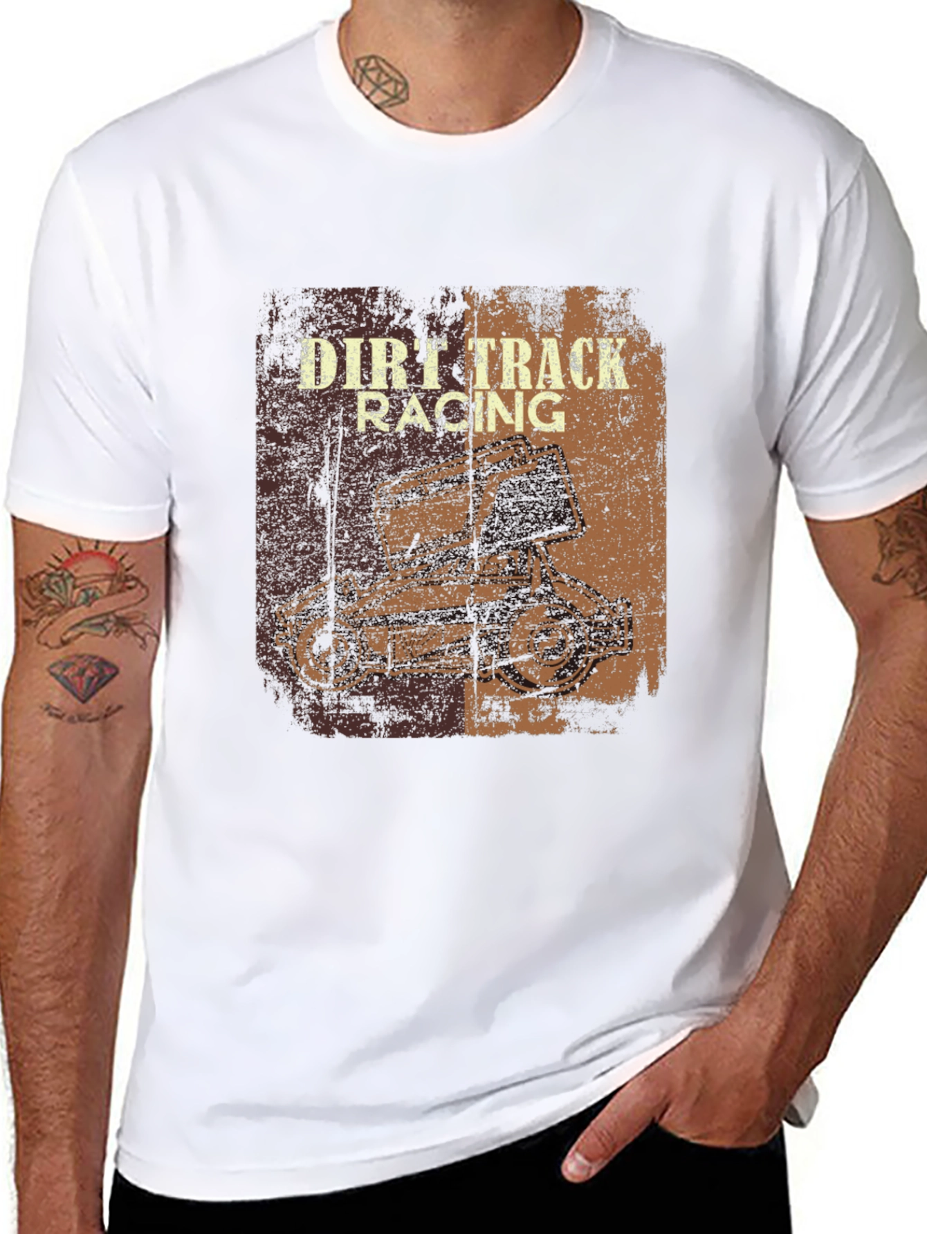 Dirt Track Racing Graphic T-Shirt