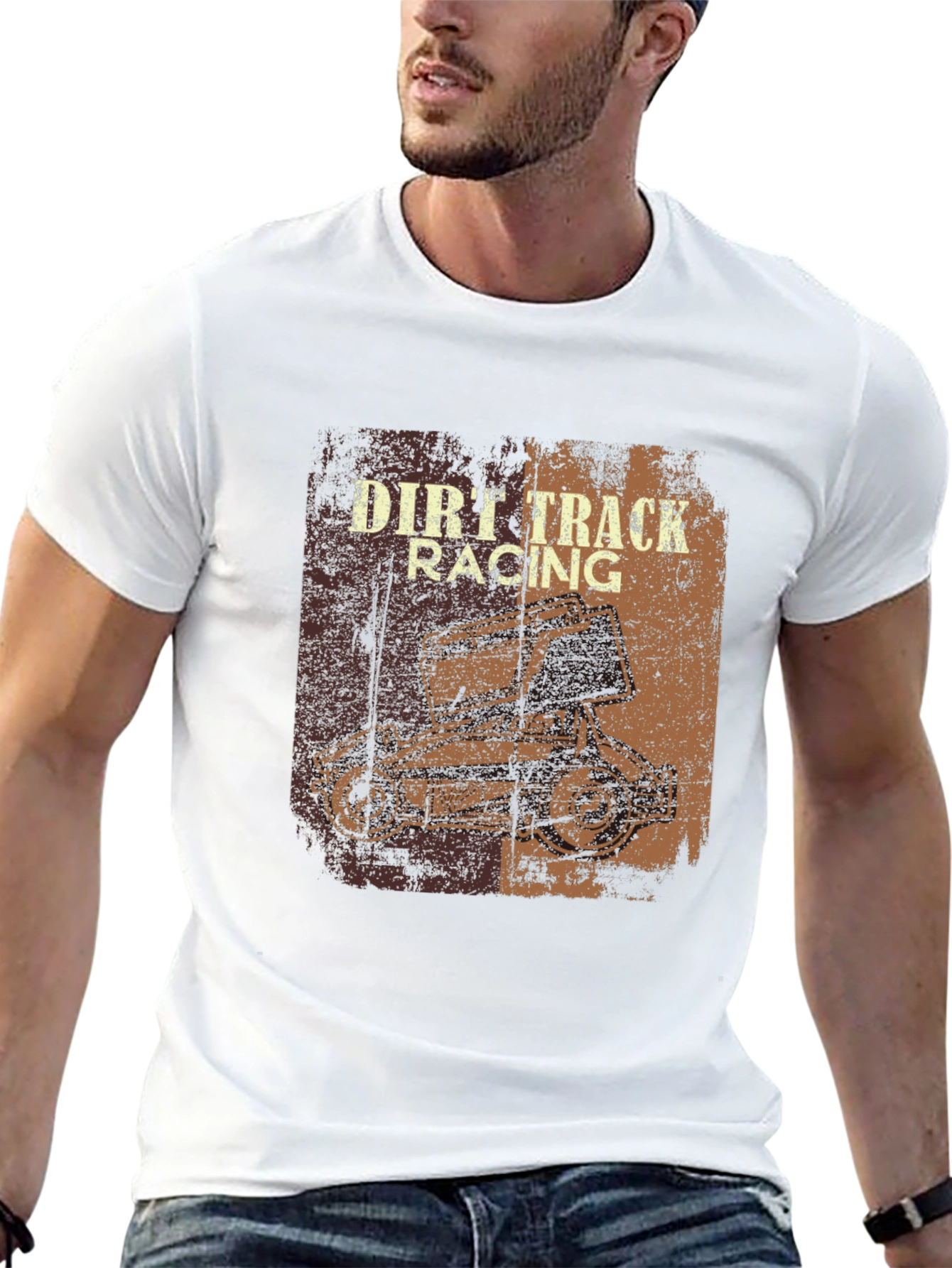 Dirt Track Racing Graphic T-Shirt