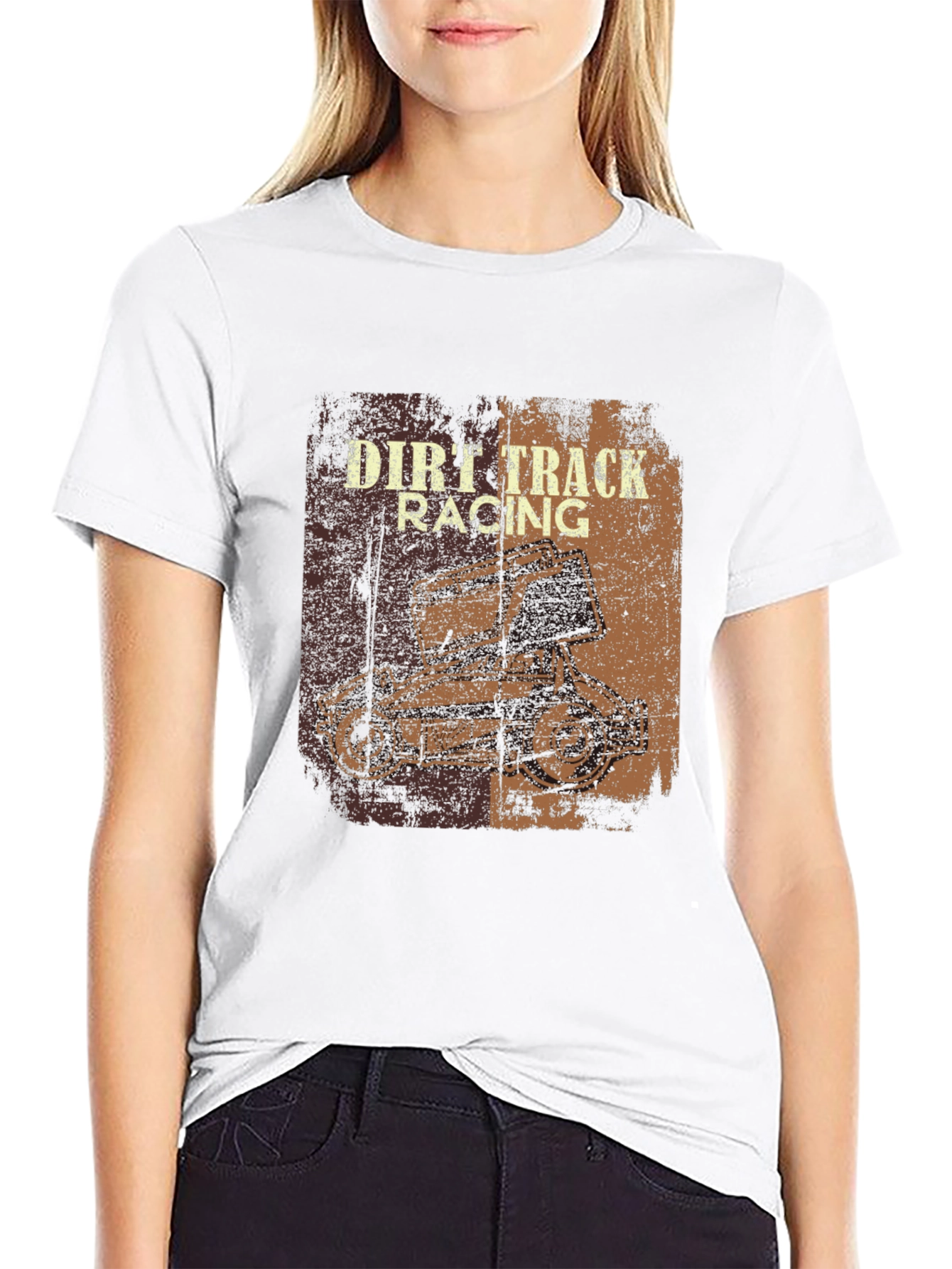 Dirt Track Racing Graphic T-Shirt