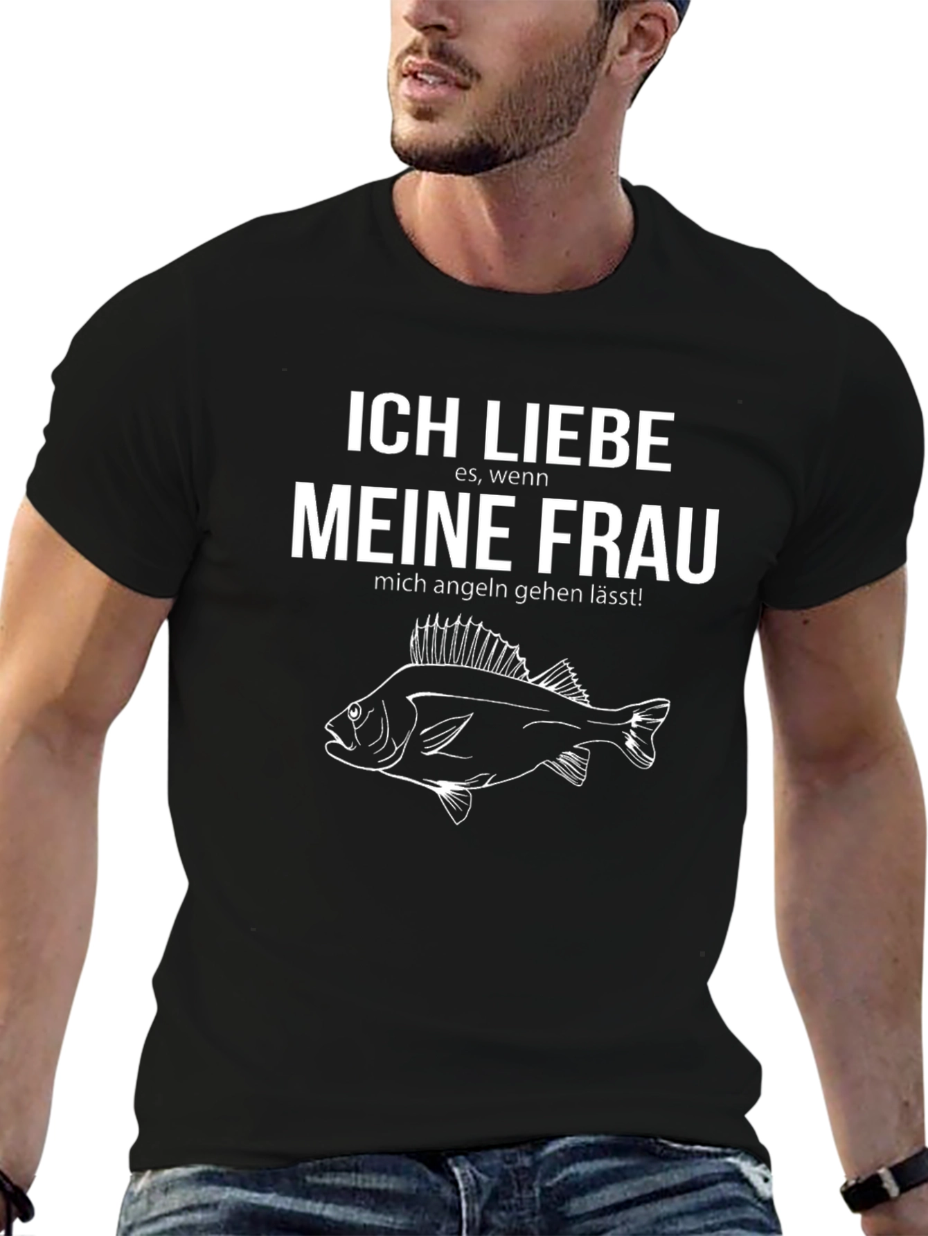 Funny Fishing T-Shirt - Ich Liebe Meine Frau