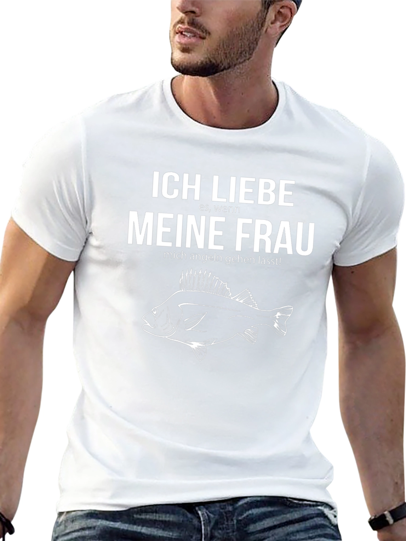Funny Fishing T-Shirt - Ich Liebe Meine Frau