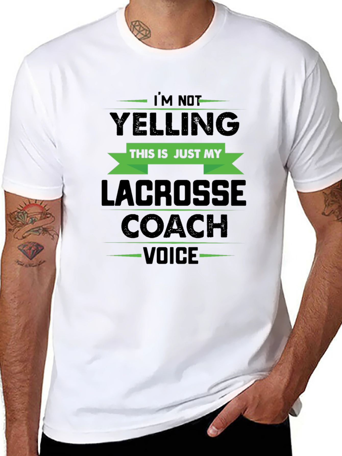 Lacrosse Coach Voice T-Shirt Funny Gift Idea