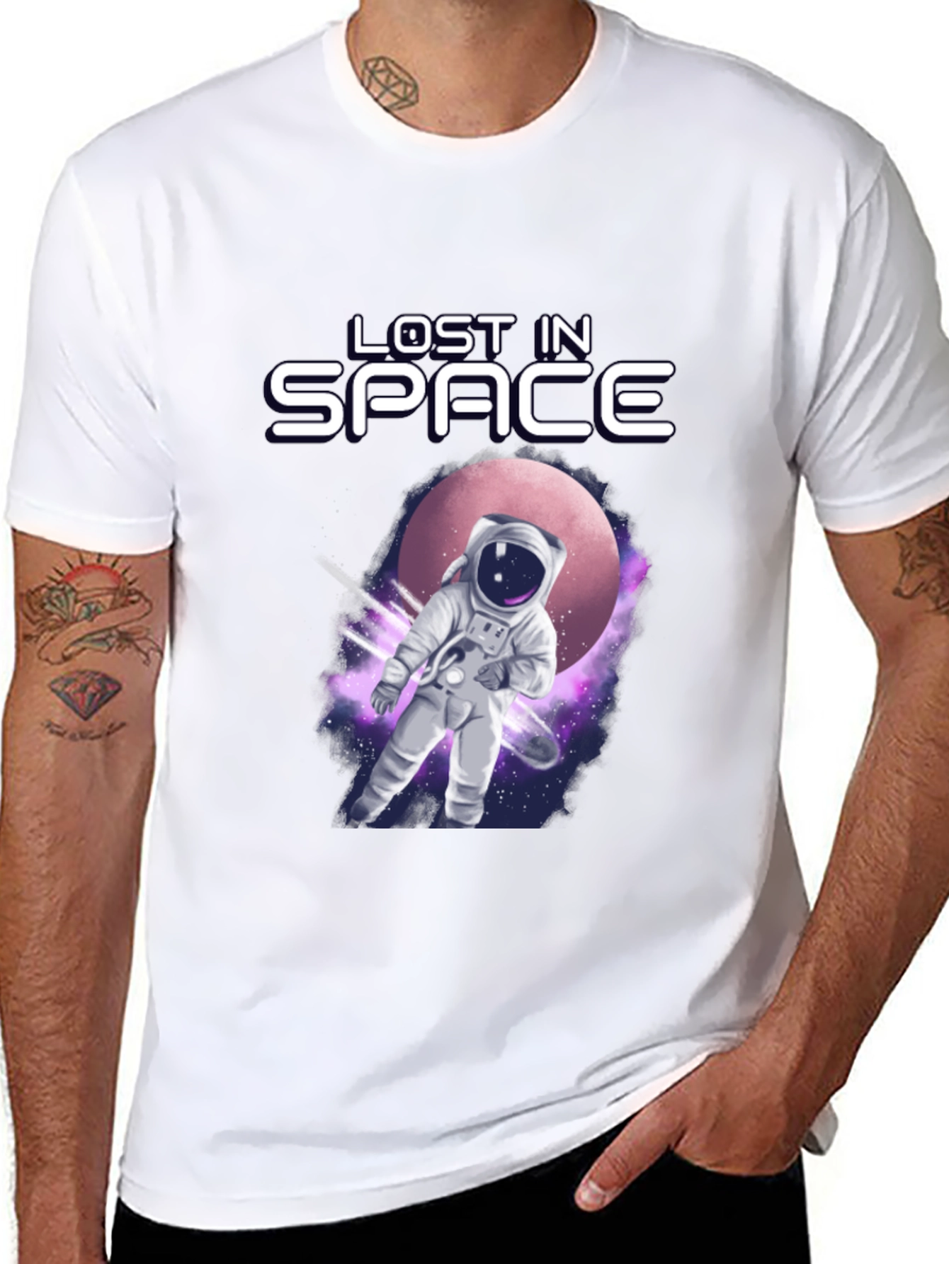 Lost in Space Astronaut Graphic T-Shirt