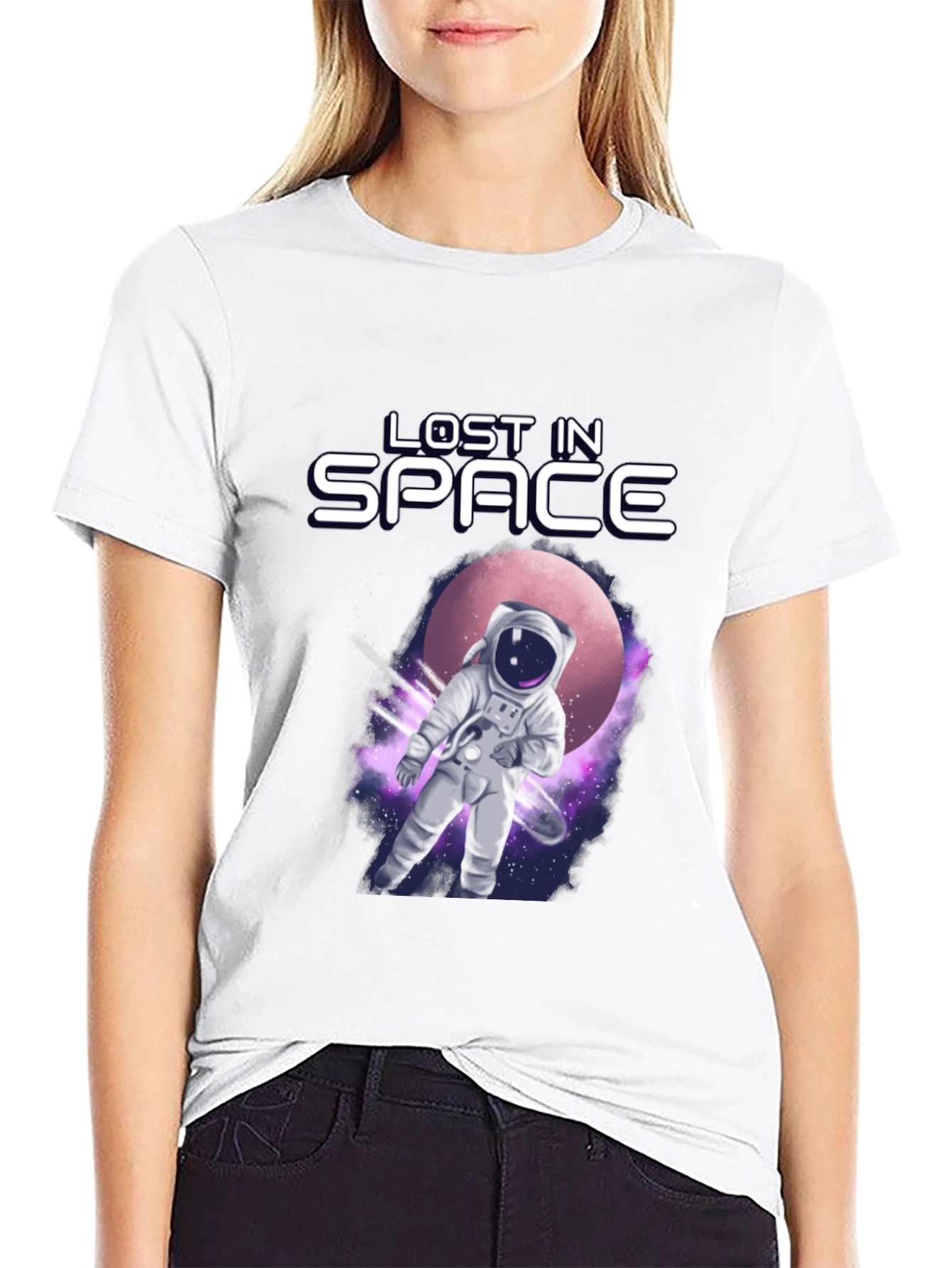 Lost in Space Astronaut Graphic T-Shirt