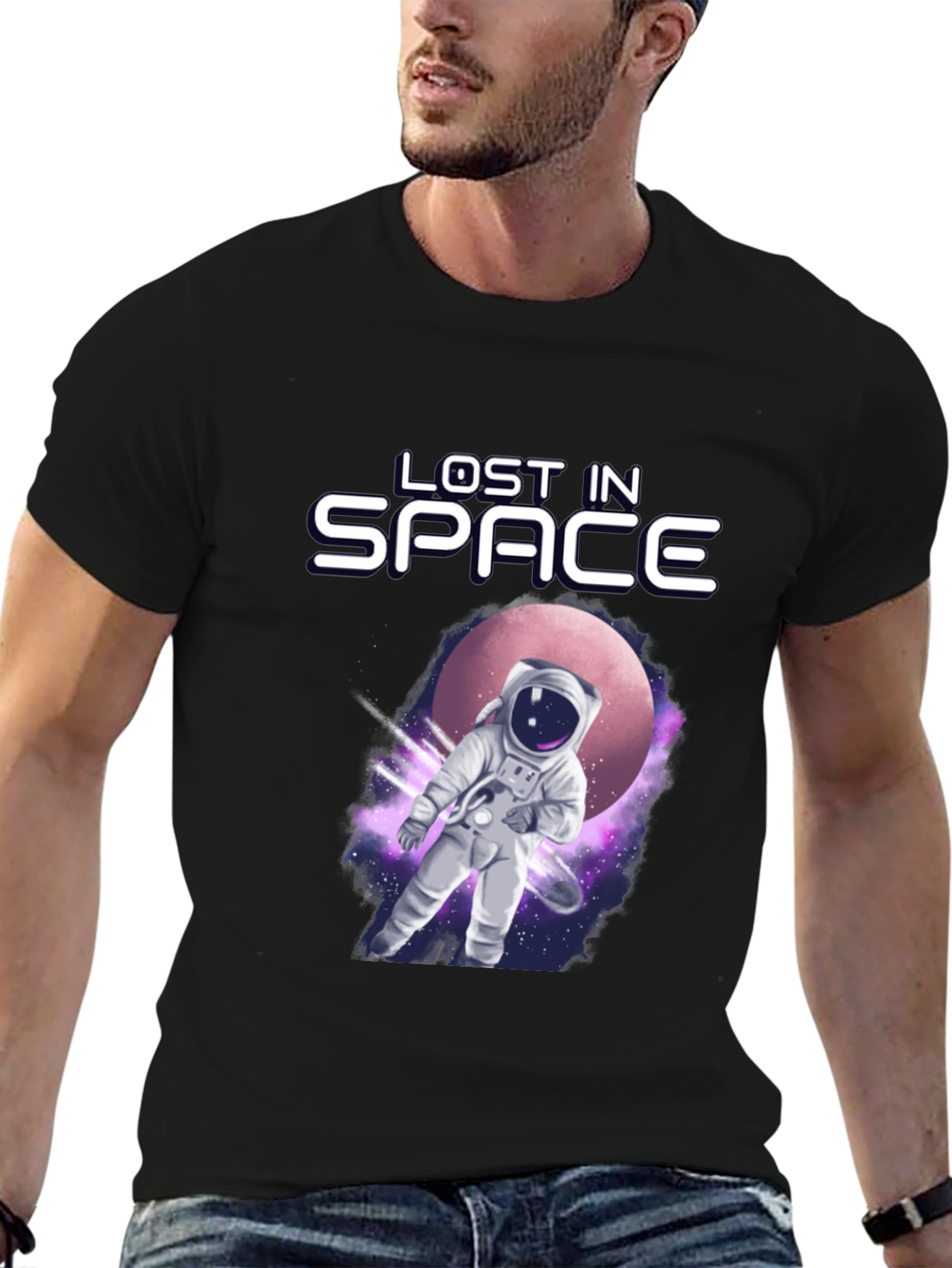 Lost in Space Astronaut Graphic T-Shirt