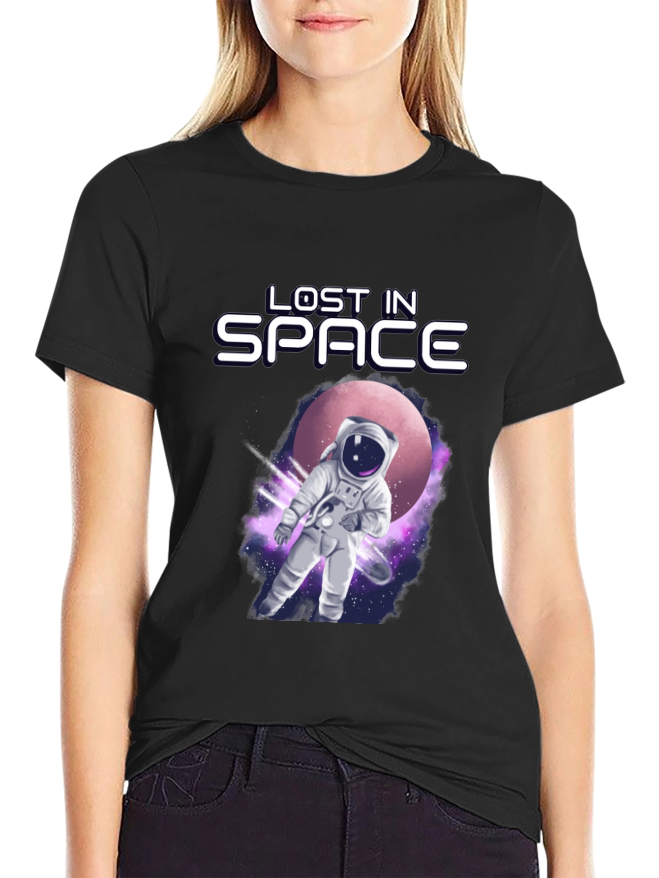 Lost in Space Astronaut Graphic T-Shirt