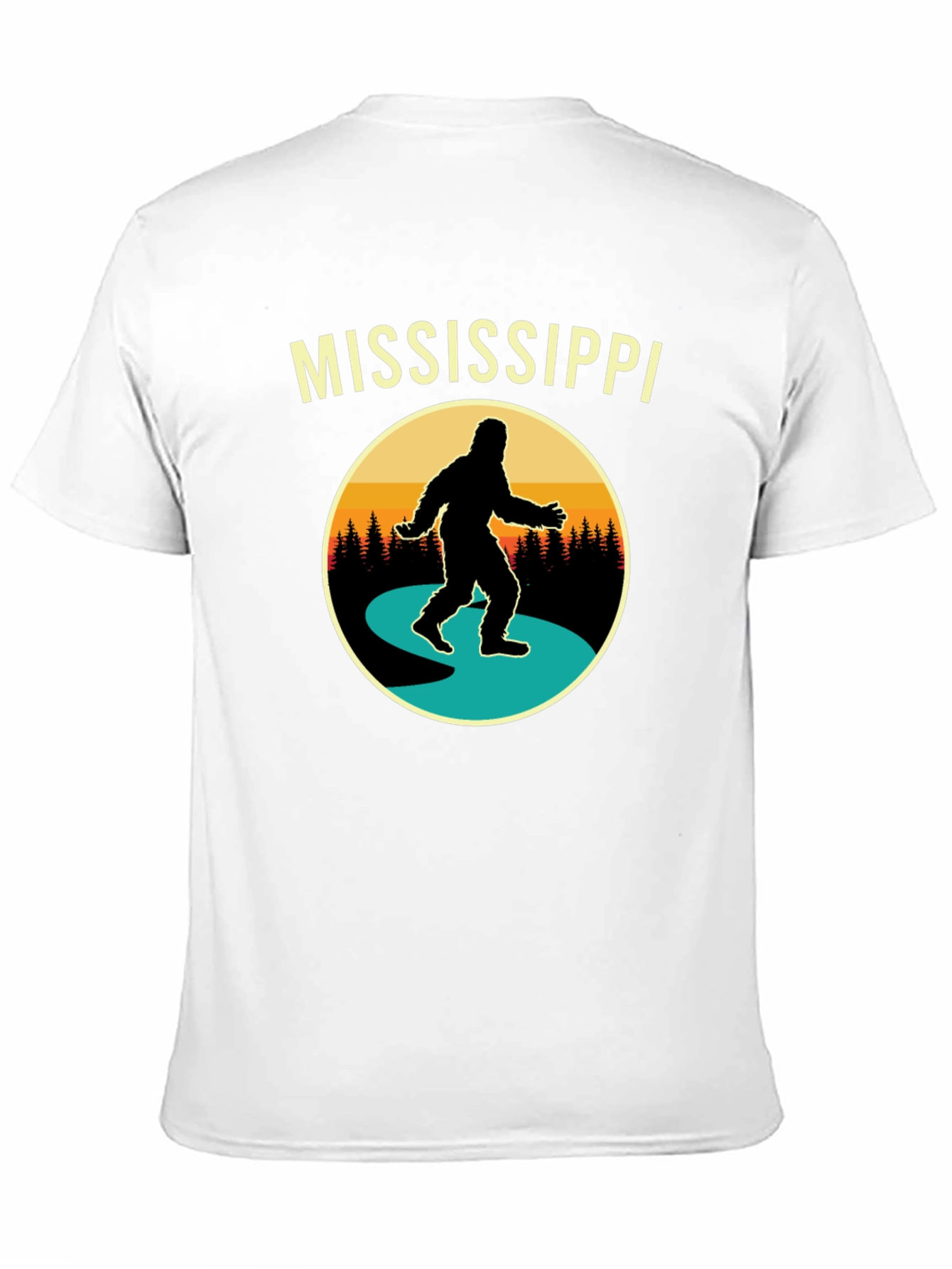 Mississippi Bigfoot T-Shirt - Retro Sasquatch Tee