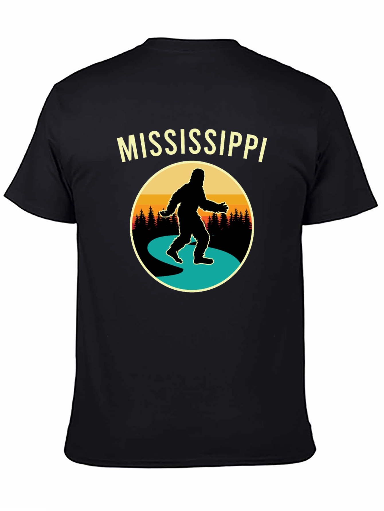 Mississippi Bigfoot T-Shirt - Retro Sasquatch Tee