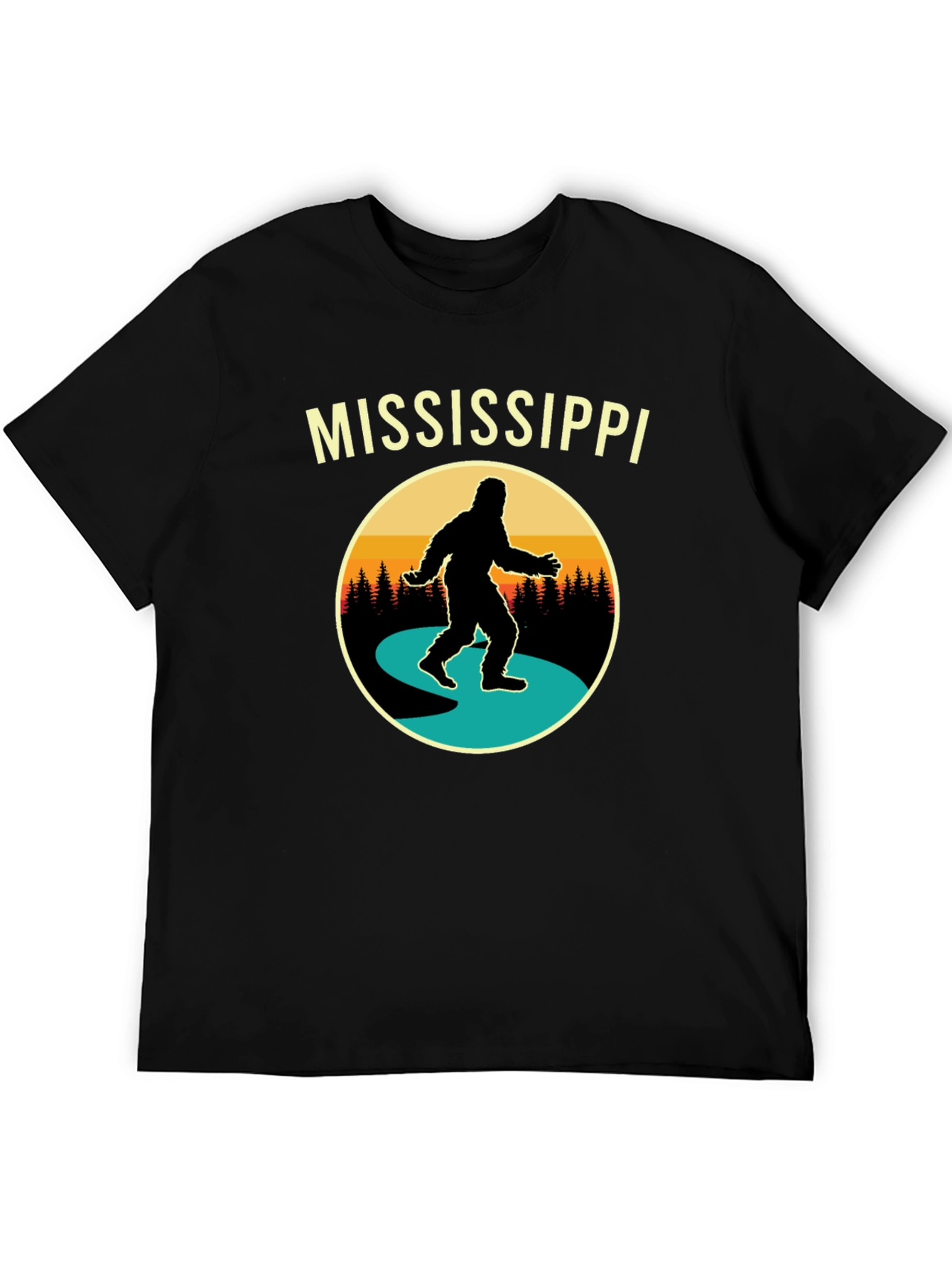 Mississippi Bigfoot T-Shirt - Retro Sasquatch Tee