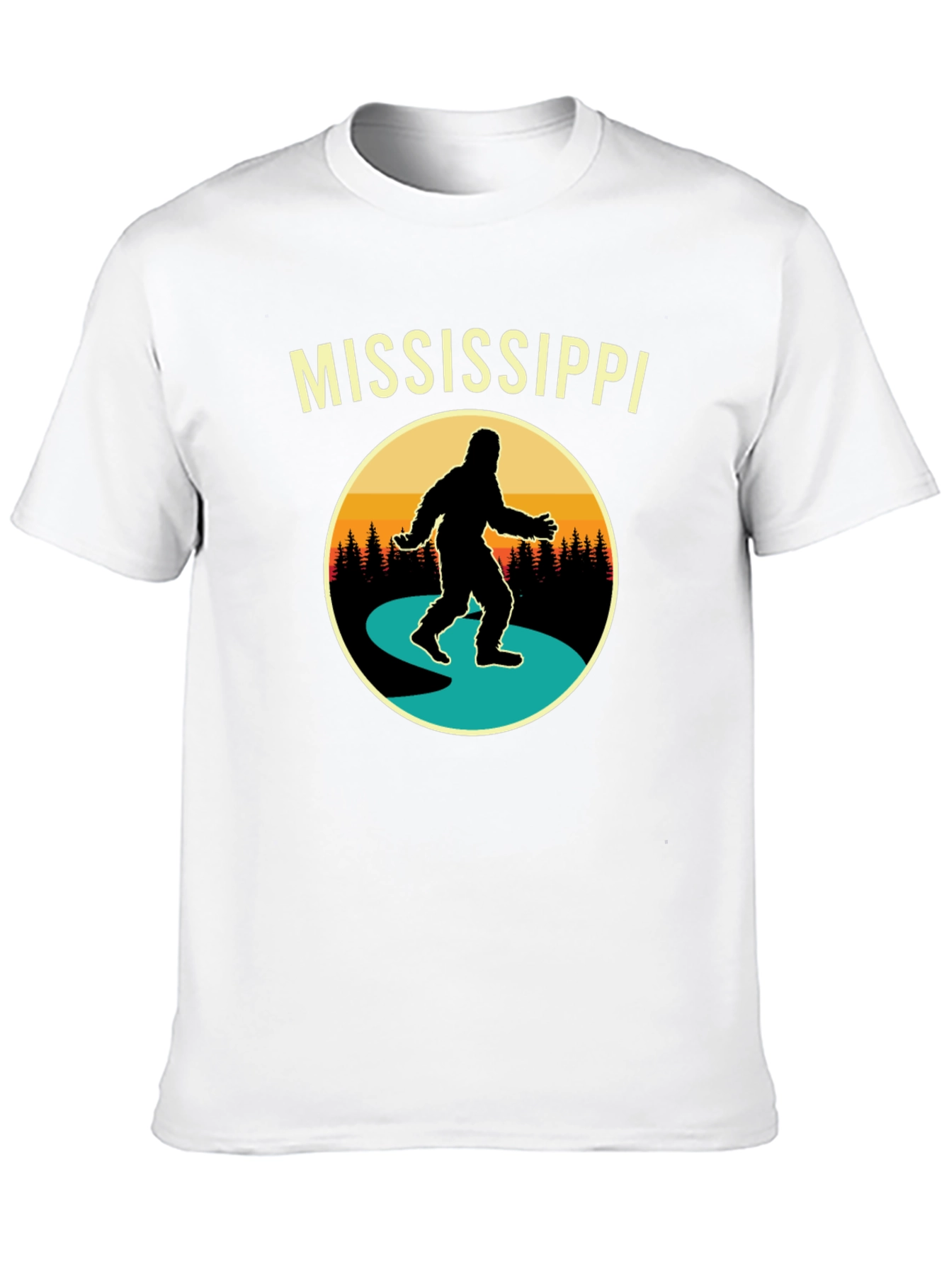 Mississippi Bigfoot T-Shirt - Retro Sasquatch Tee
