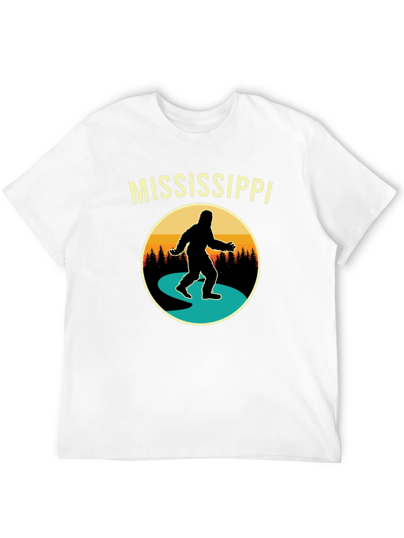 Mississippi Bigfoot T-Shirt - Retro Sasquatch Tee