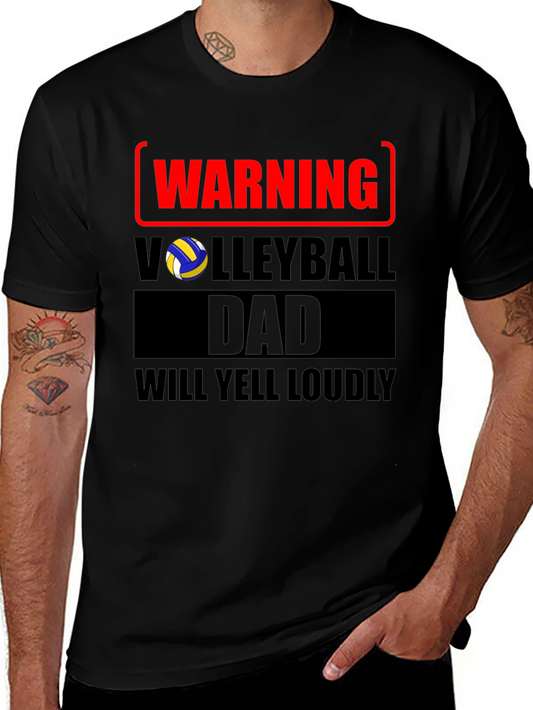 Warning Volleyball Dad T-Shirt