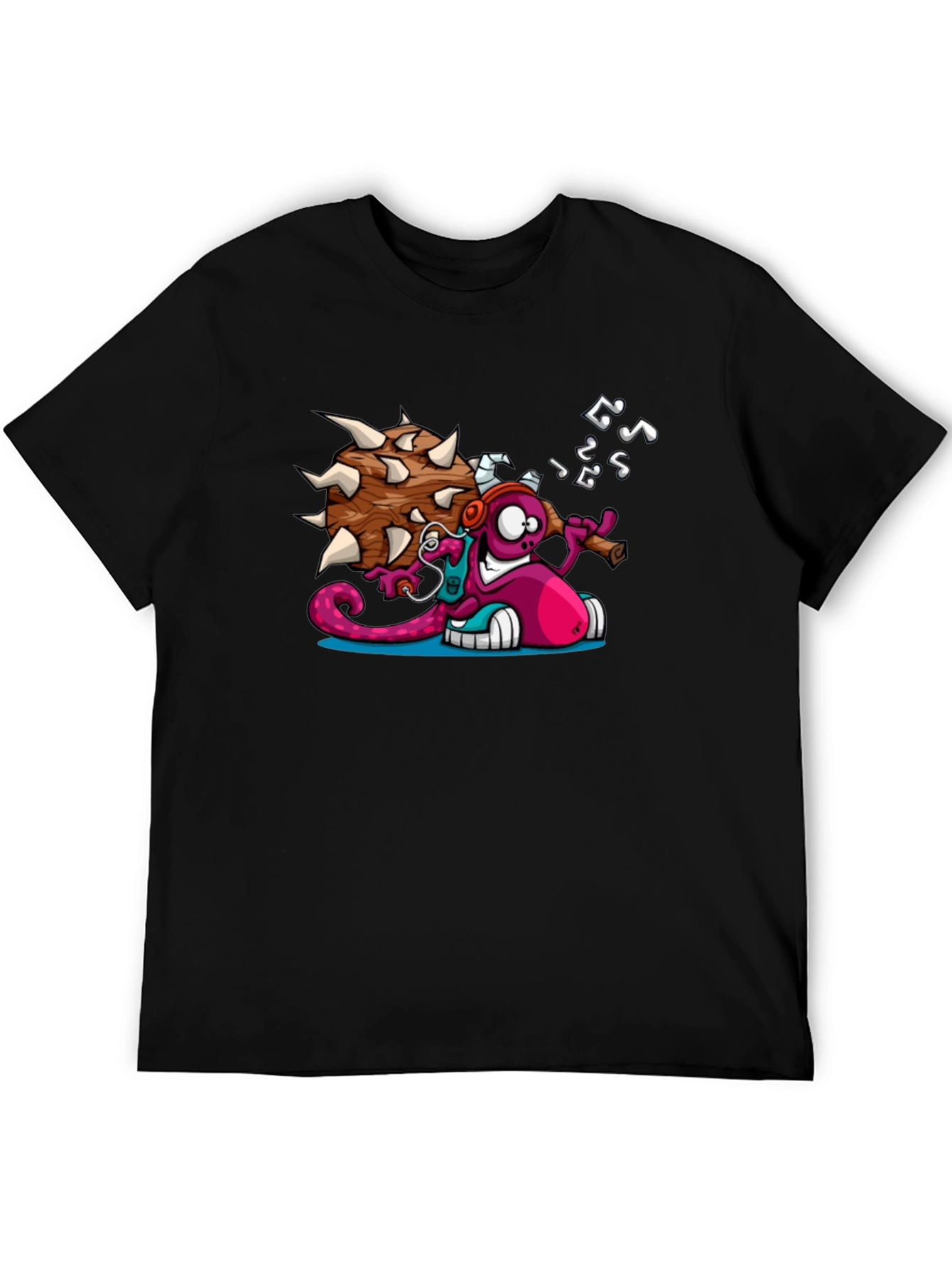 Cartoon Monster Graphic T-Shirt