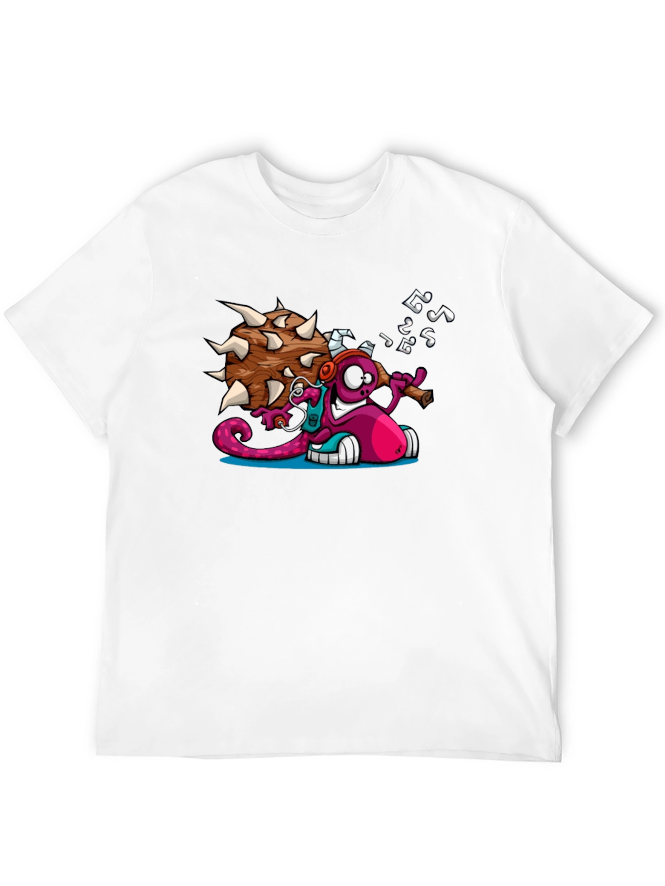 Cartoon Monster Graphic T-Shirt