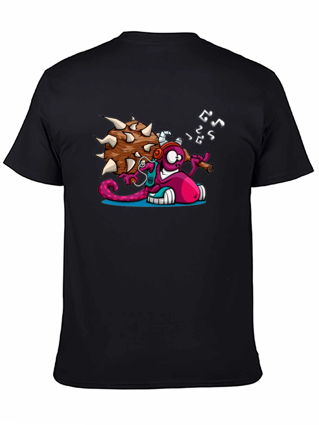 Cartoon Monster Graphic T-Shirt