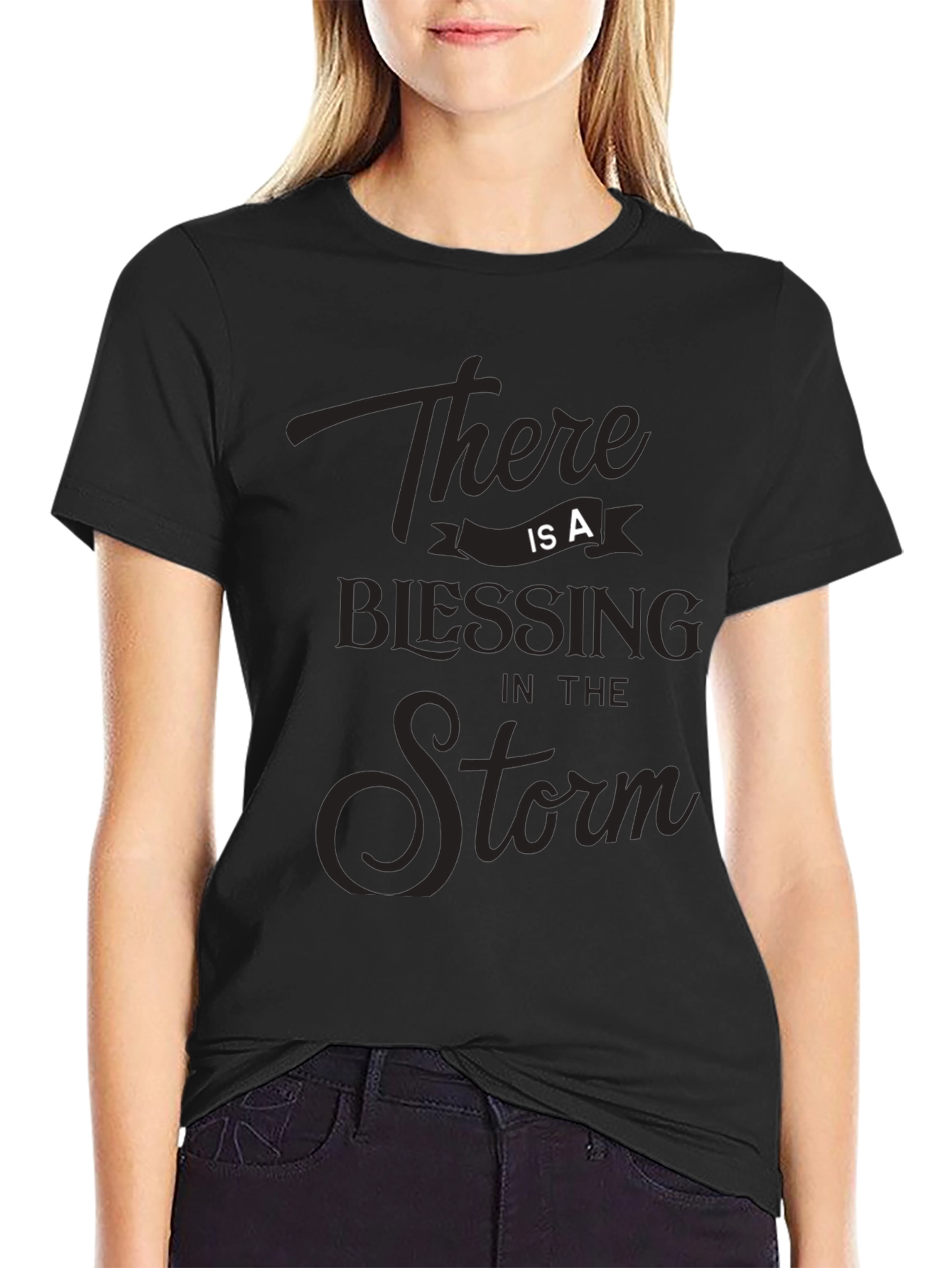 Blessing in the Storm Graphic Tee - Black