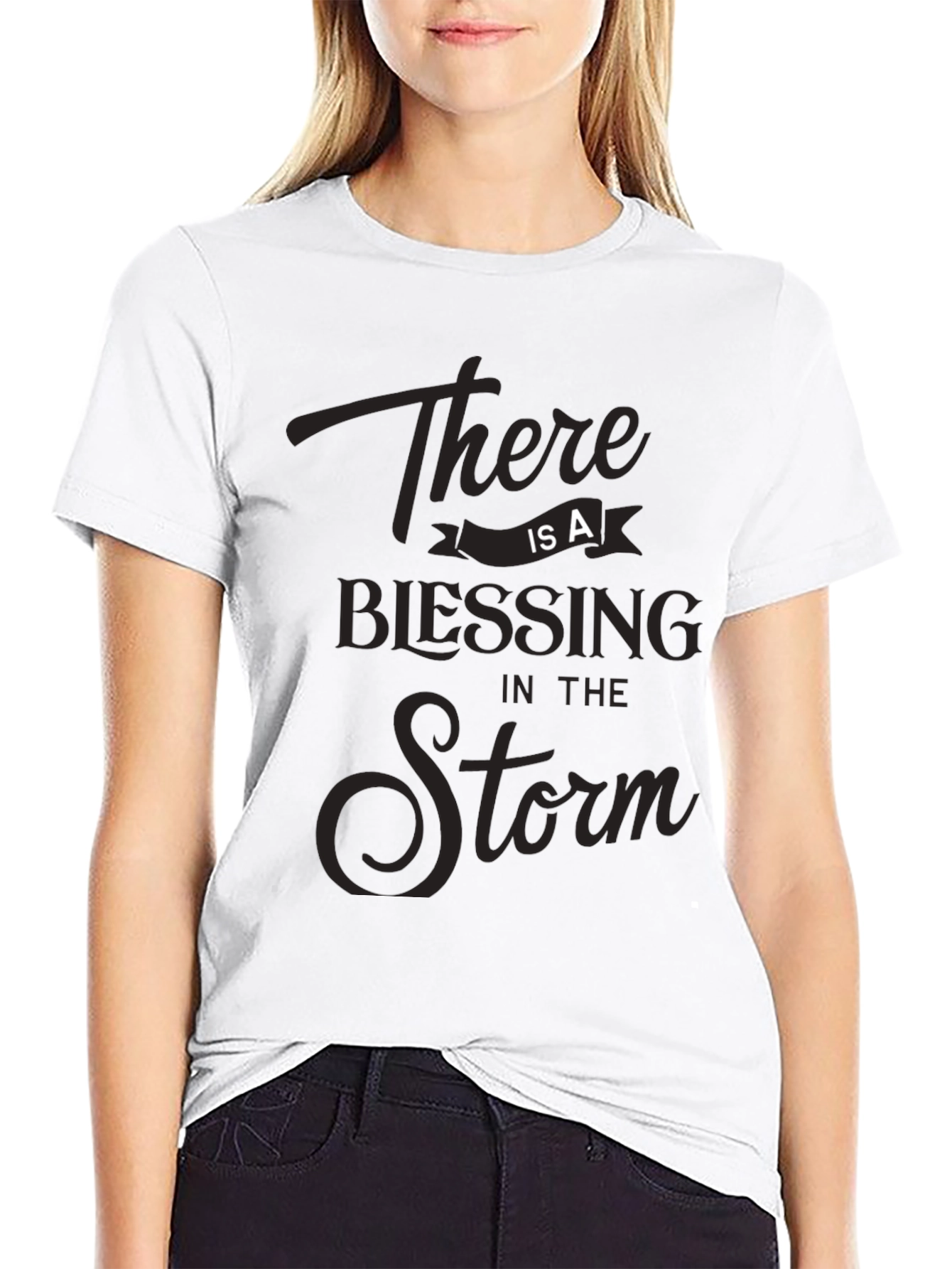 Blessing in the Storm Graphic Tee - Black