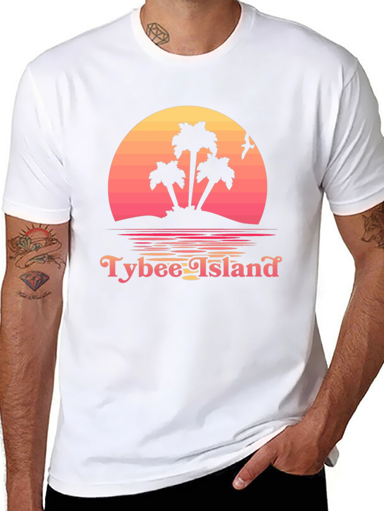 Tybee Island Sunset Graphic T-Shirt
