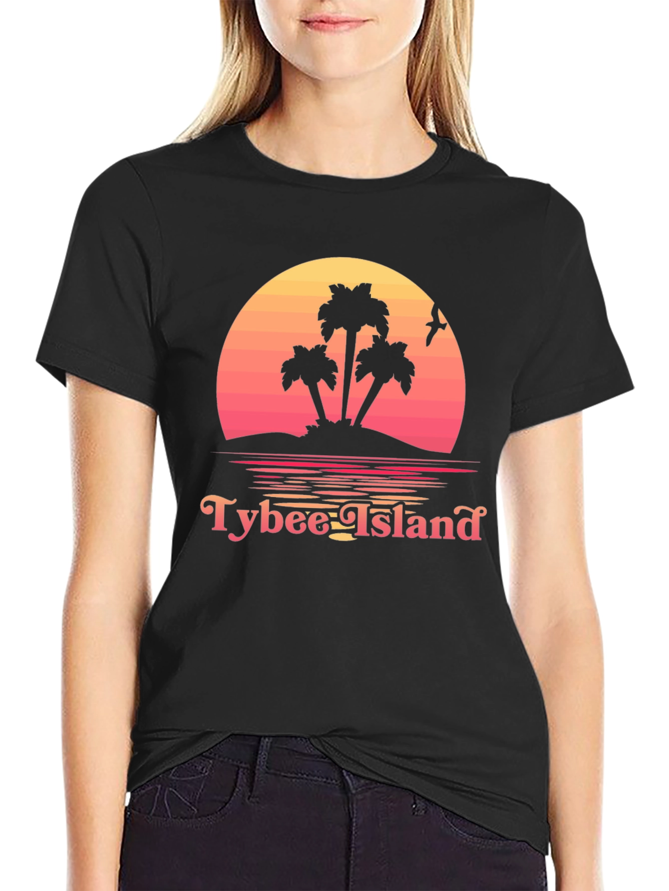 Tybee Island Sunset Graphic T-Shirt