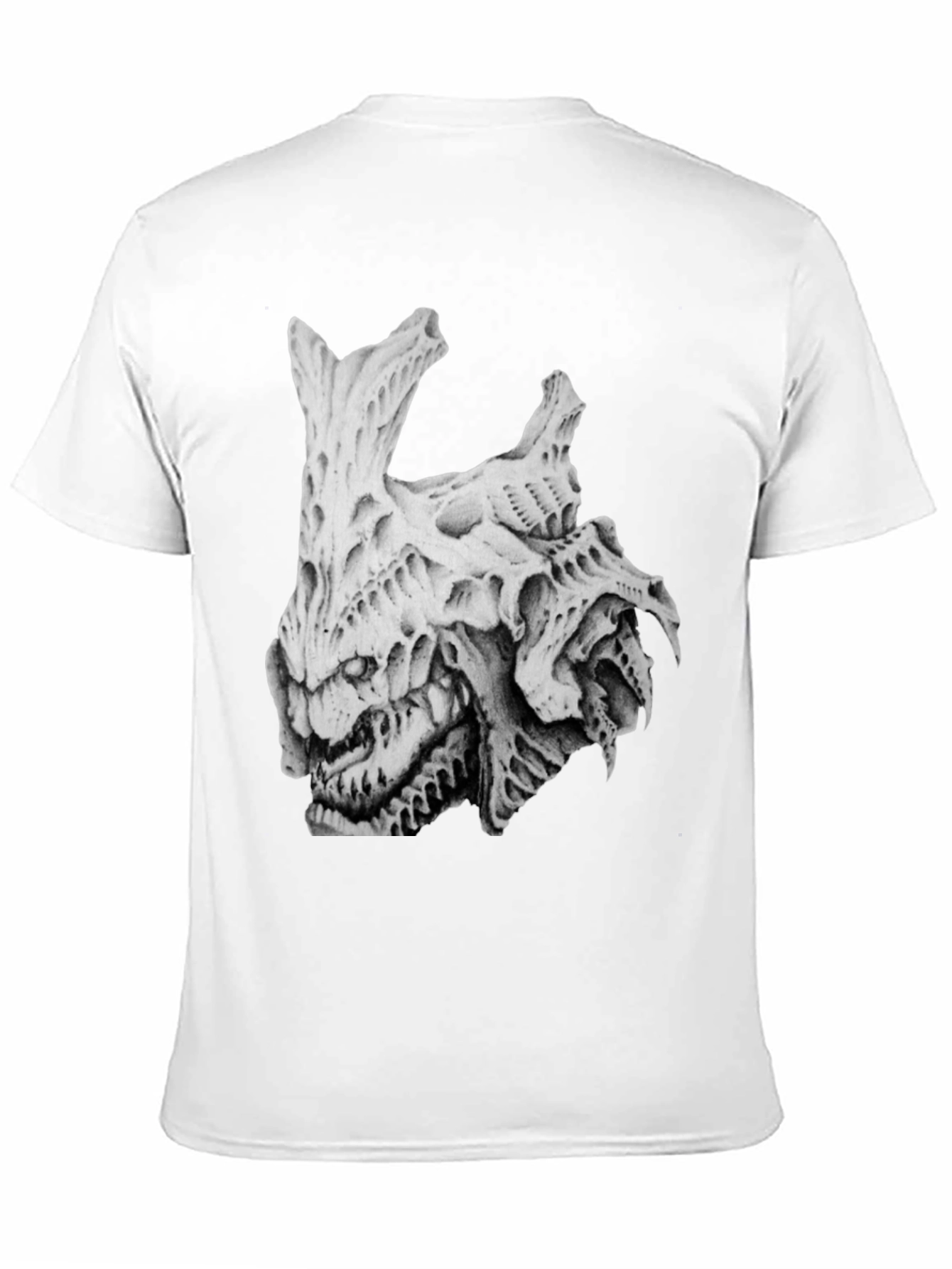 Horror Skull Graphic Print Black T-Shirt