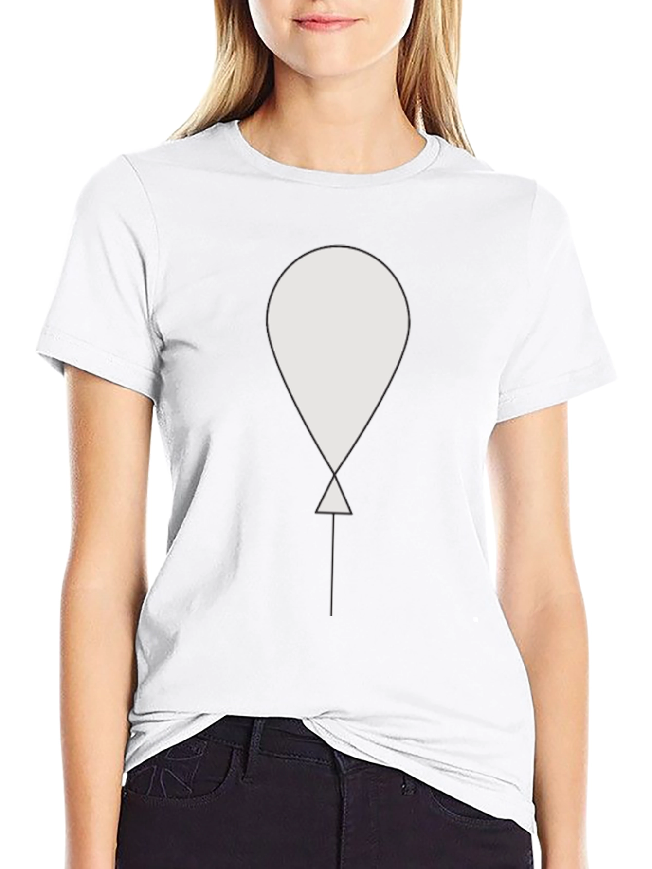 Balloon Graphic Tee - Modern Casual Style