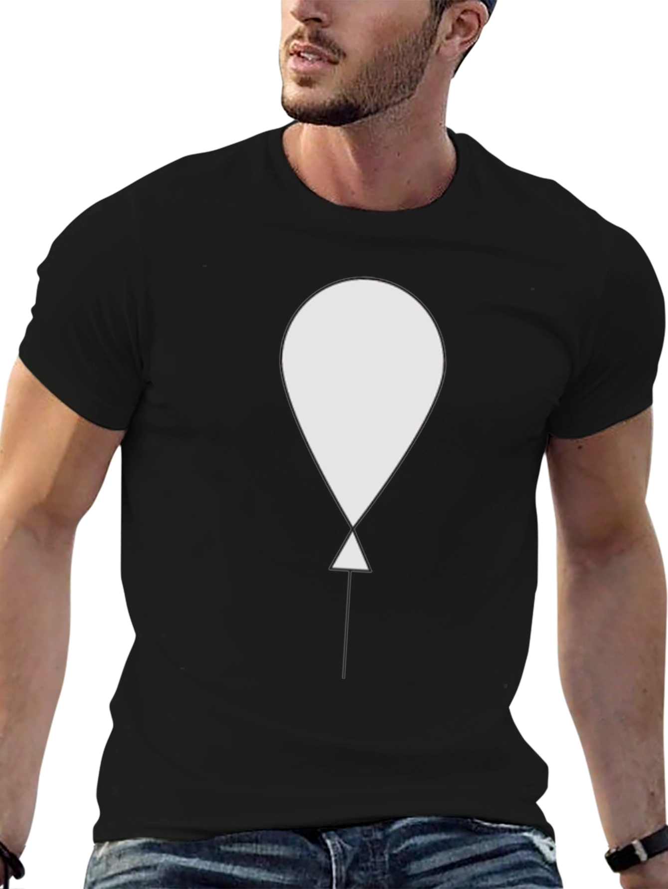 Balloon Graphic Tee - Modern Casual Style