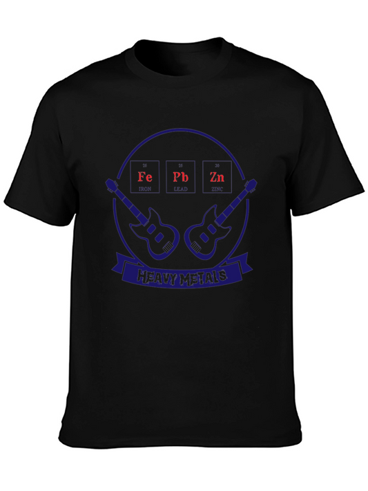 Heavy Metals T-Shirt Periodic Table Guitar Design
