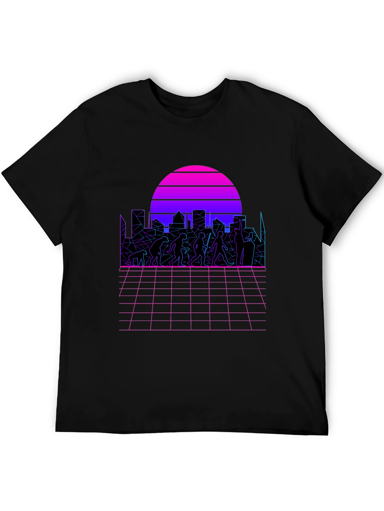 Retro Evolution T-Shirt - Synthwave Design