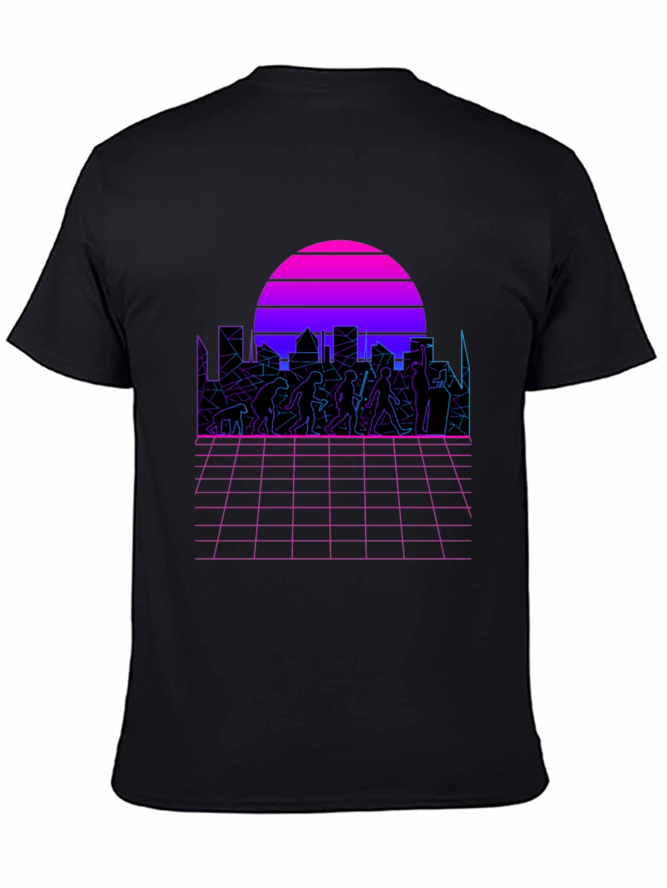 Retro Evolution T-Shirt - Synthwave Design