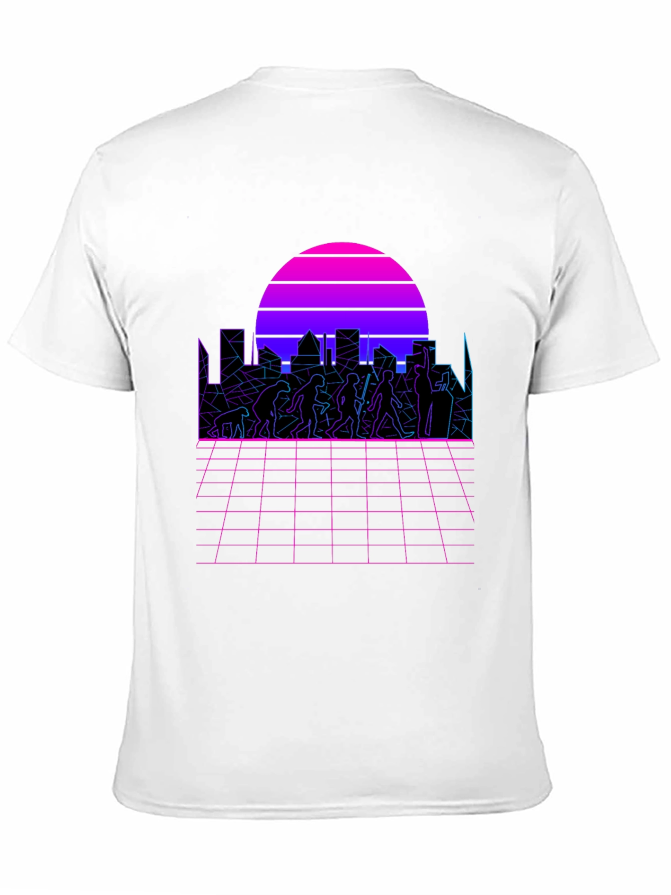 Retro Evolution T-Shirt - Synthwave Design