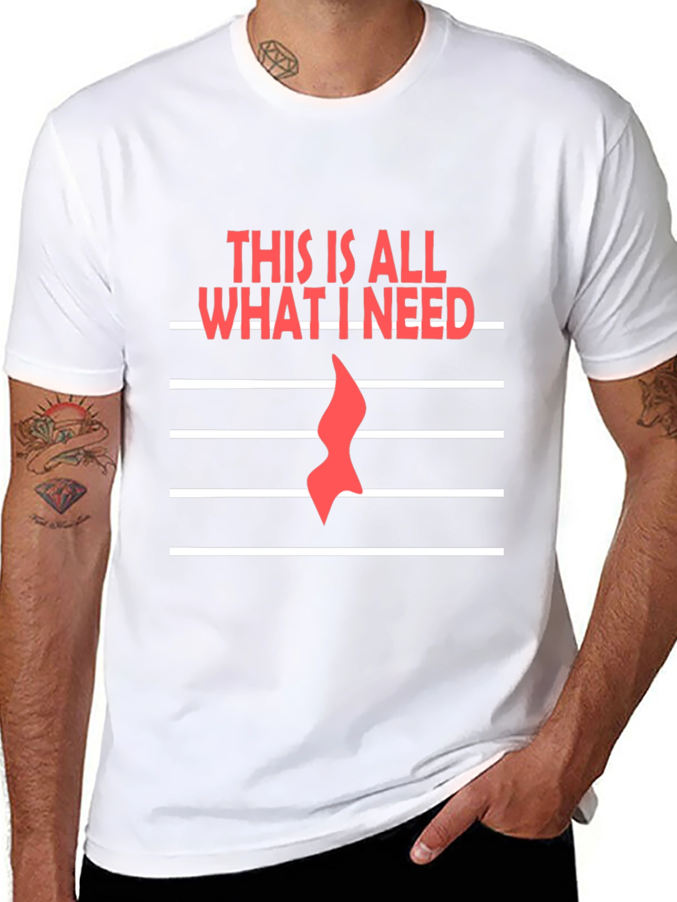Music is All I Need Graphic T-Shirt
