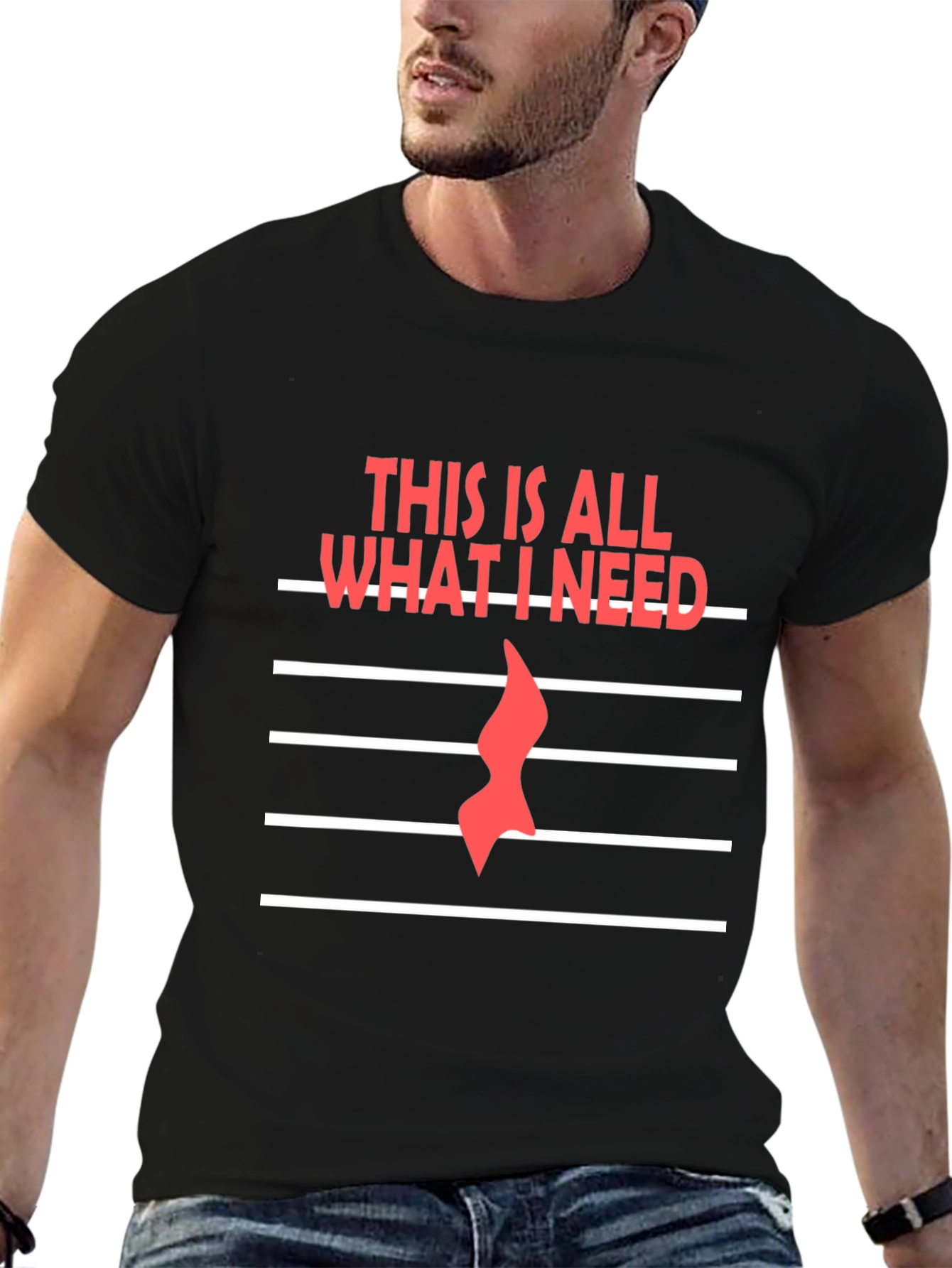 Music is All I Need Graphic T-Shirt