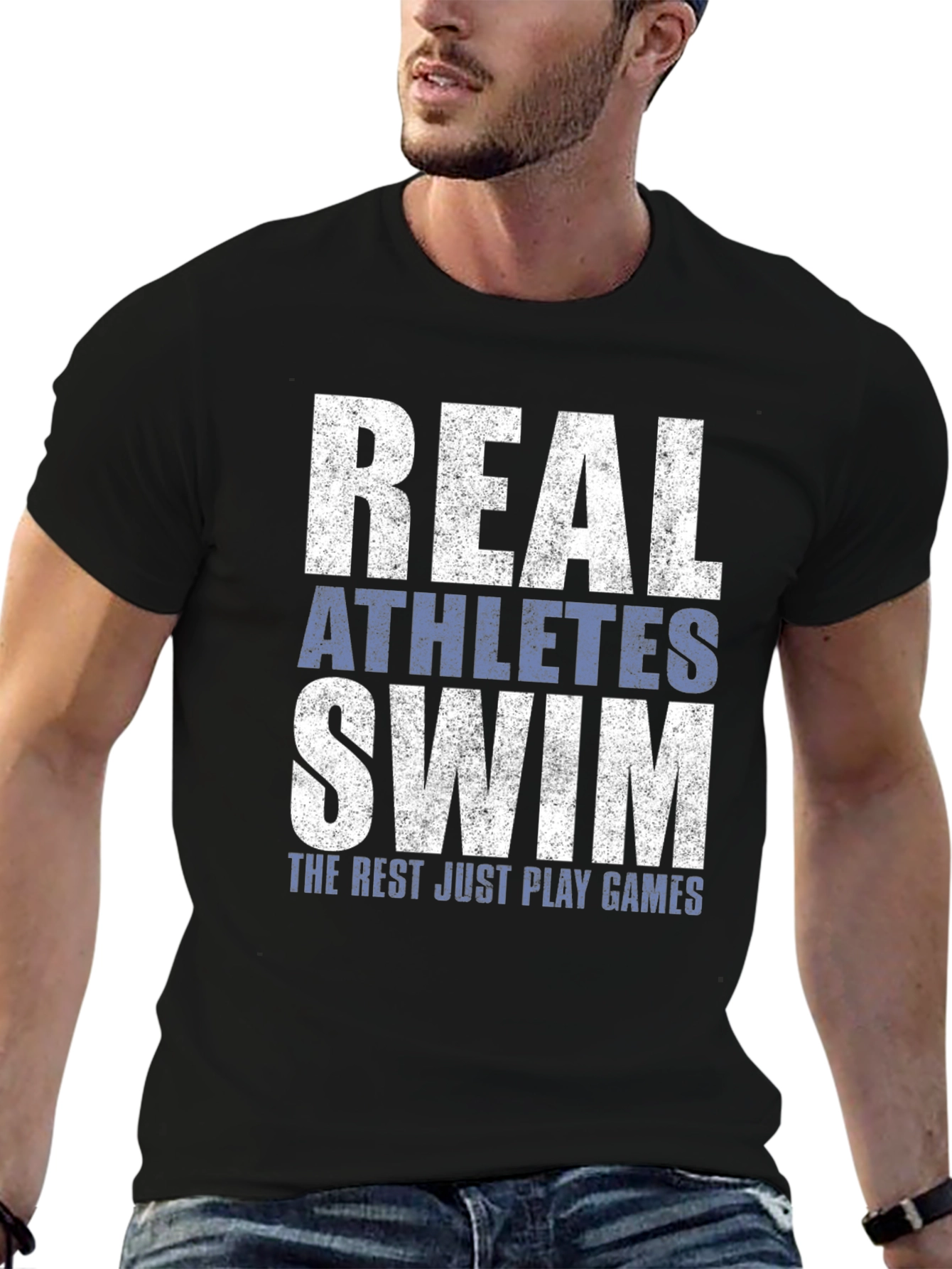 Real Athletes Swim T-Shirt